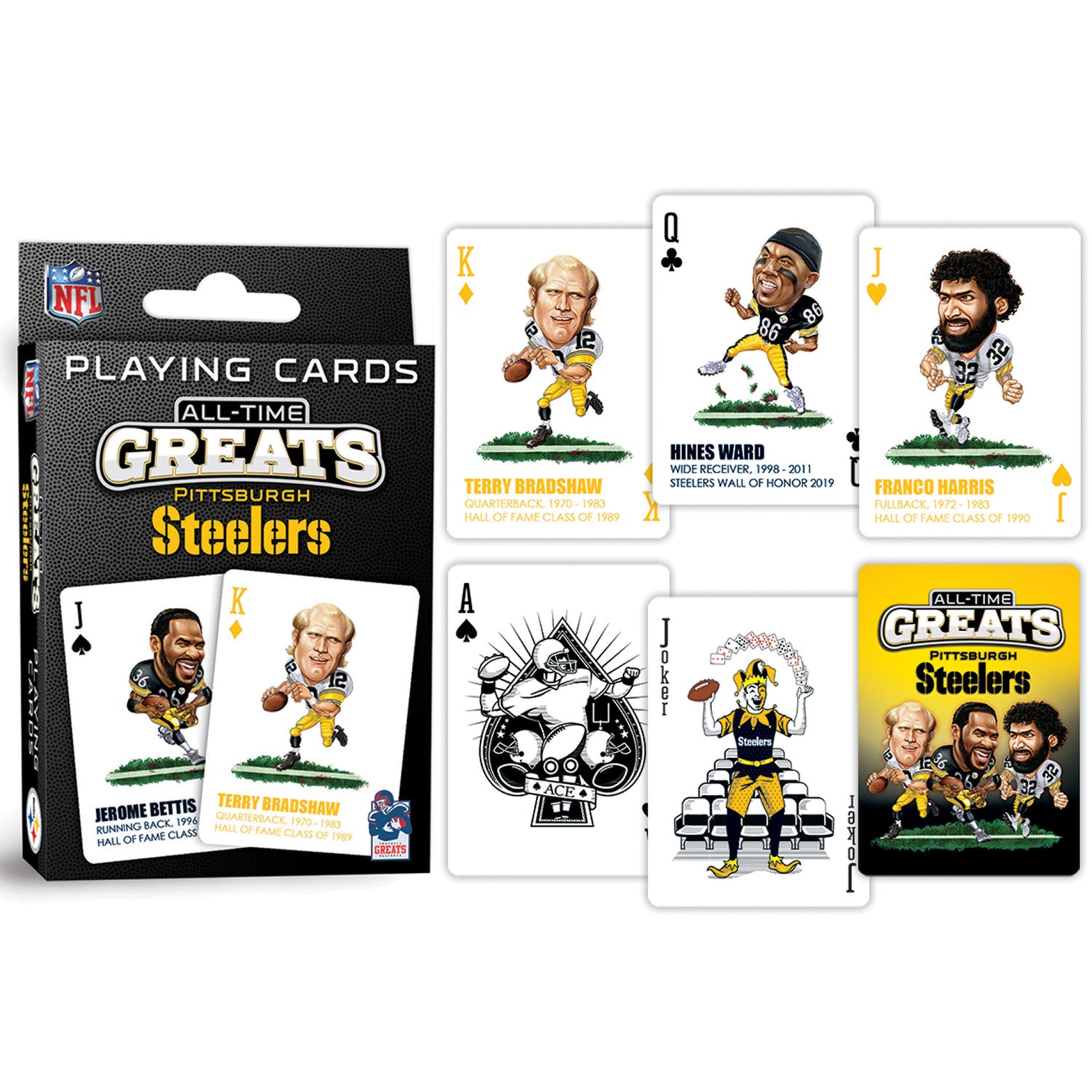 Pittsburgh Steelers All-Time Greats Playing Cards - 54 Card Deck