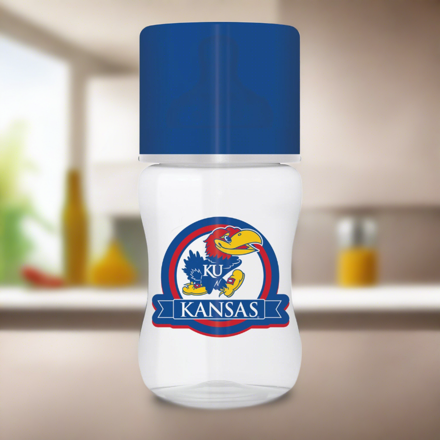 Kansas Jayhawks NCAA Baby Bottle