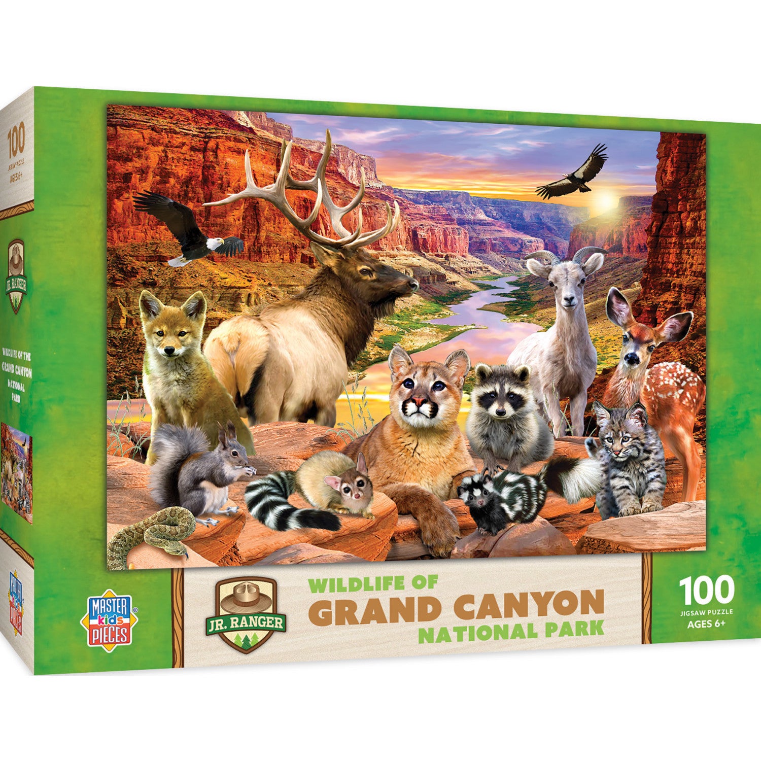 Wildlife of Grand Canyon National Park - 100 Piece Jigsaw Puzzle