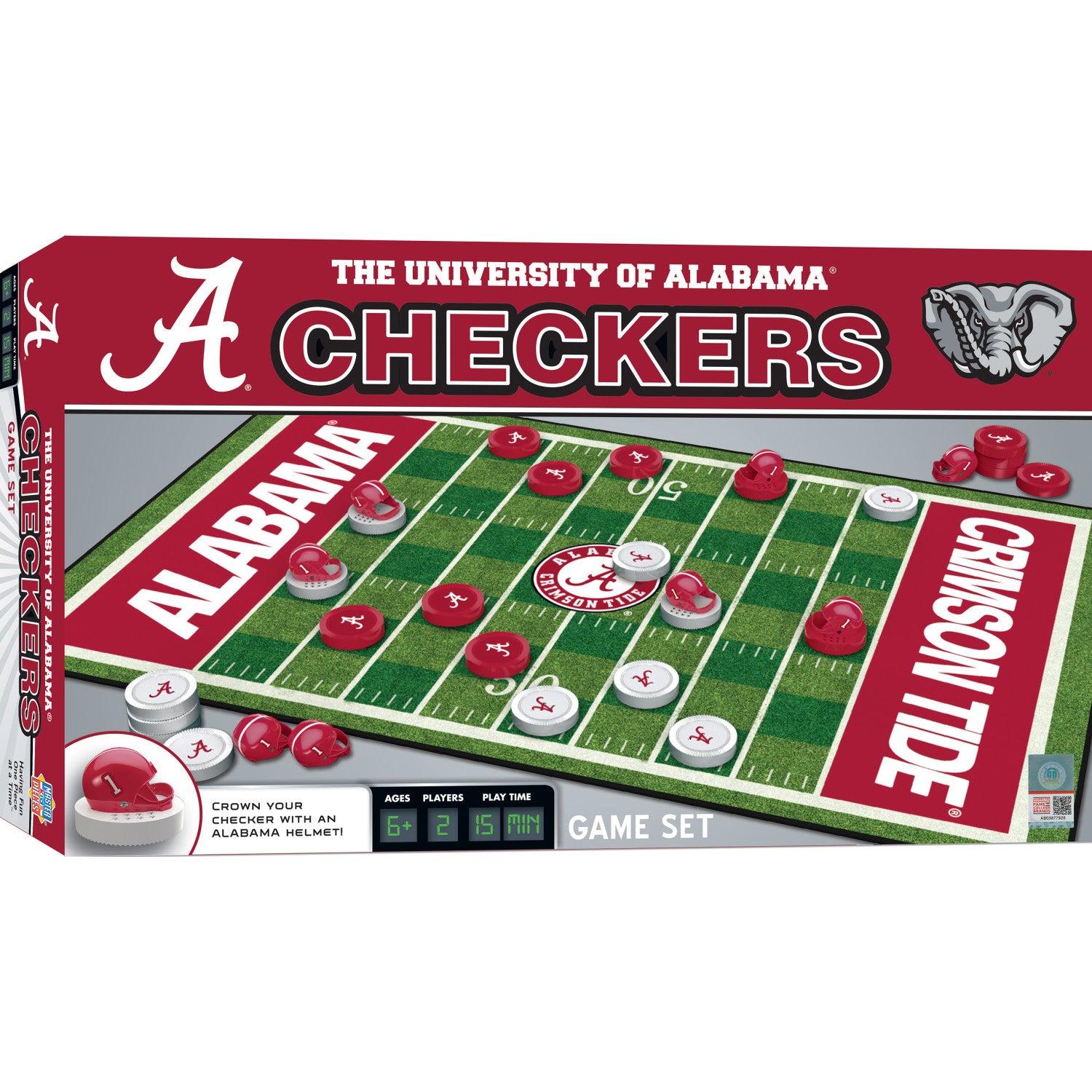 Alabama Crimson Tide Checkers Board Game