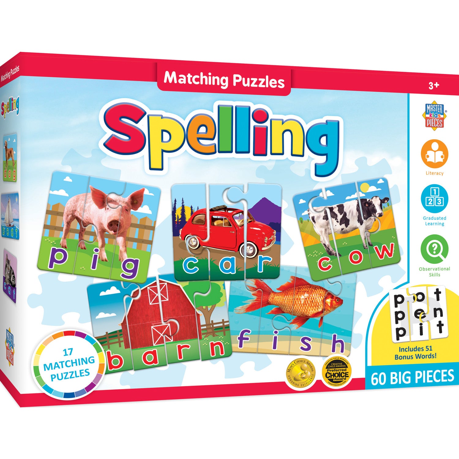 Spelling - Educational Matching Jigsaw Puzzles