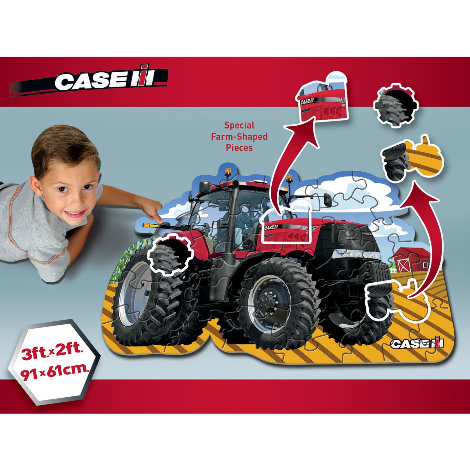 Case IH - Tractor 36 Piece Floor Jigsaw Puzzle