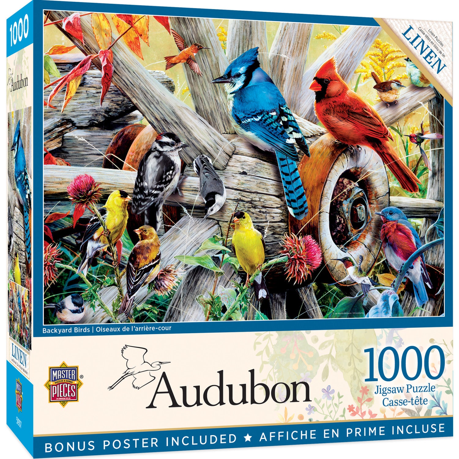 Audubon - Backyard Birds 1000 Piece Jigsaw Puzzle