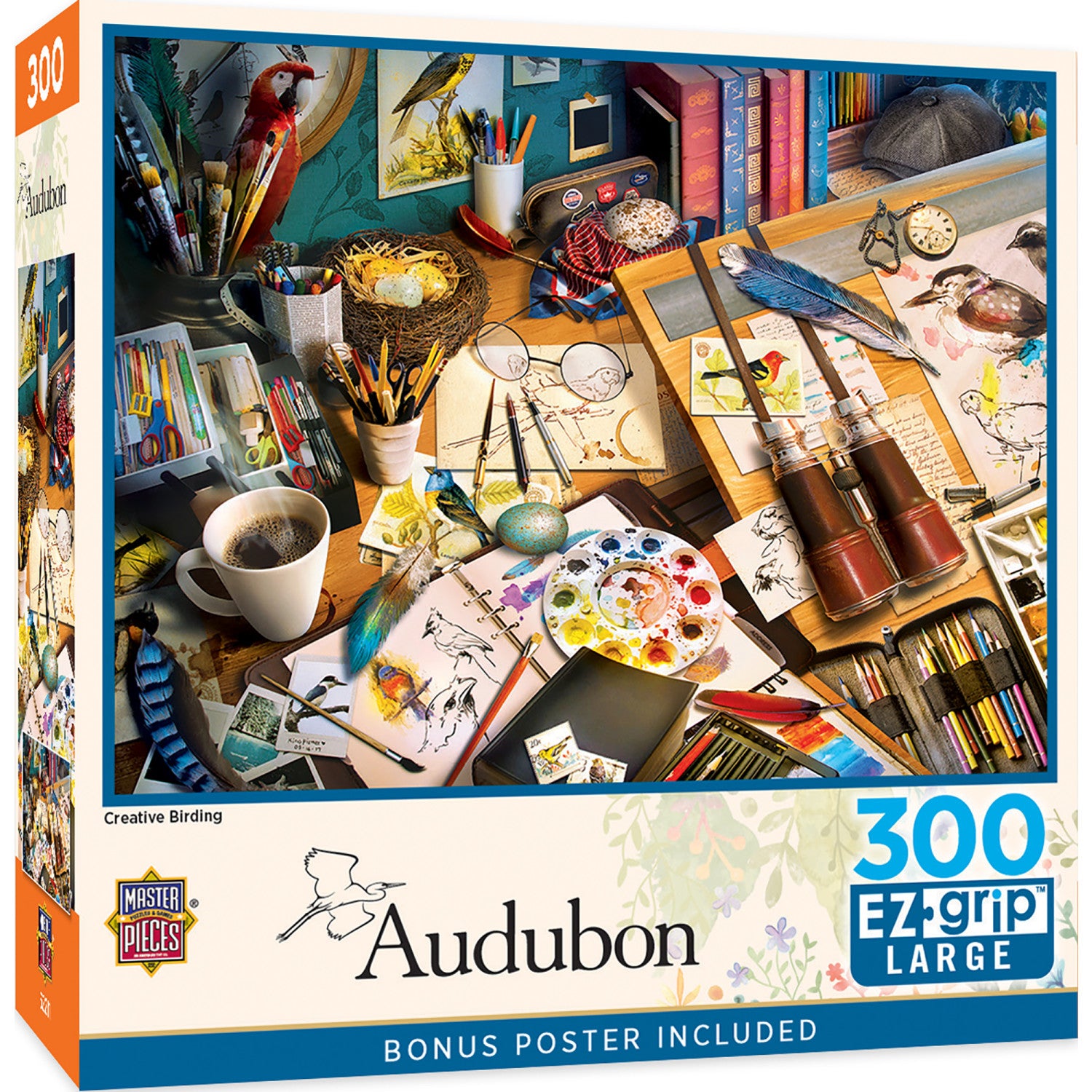Audubon - Creative Birding 300 Piece EZ Grip Jigsaw Puzzle