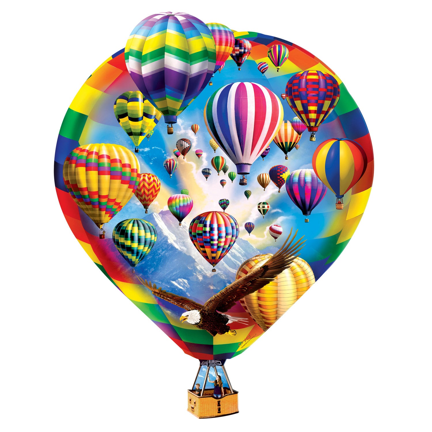 Contours - Hot Air Balloons 500 Piece Puzzle