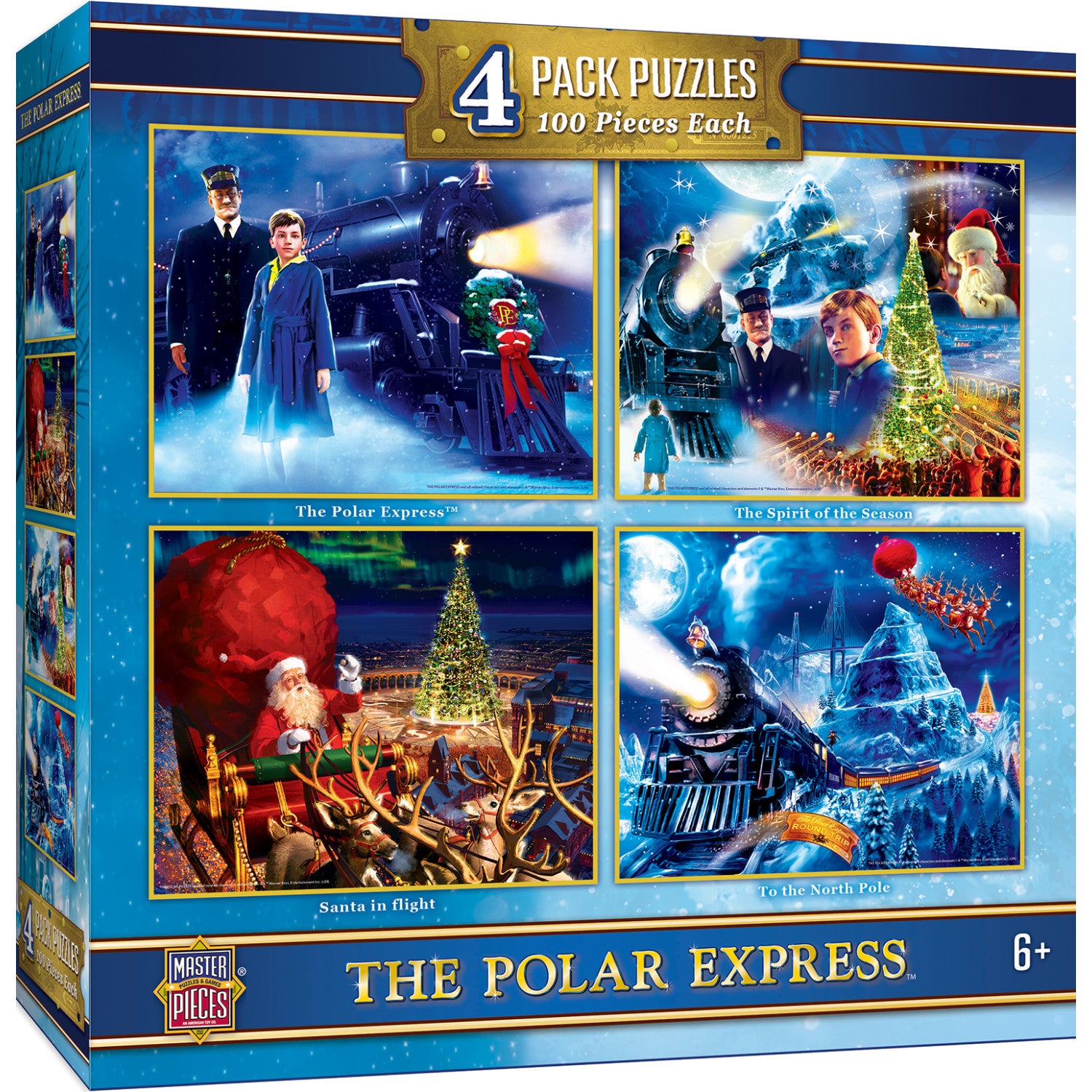 The Polar Express 4-Pack 100 Piece Jigsaw Puzzles
