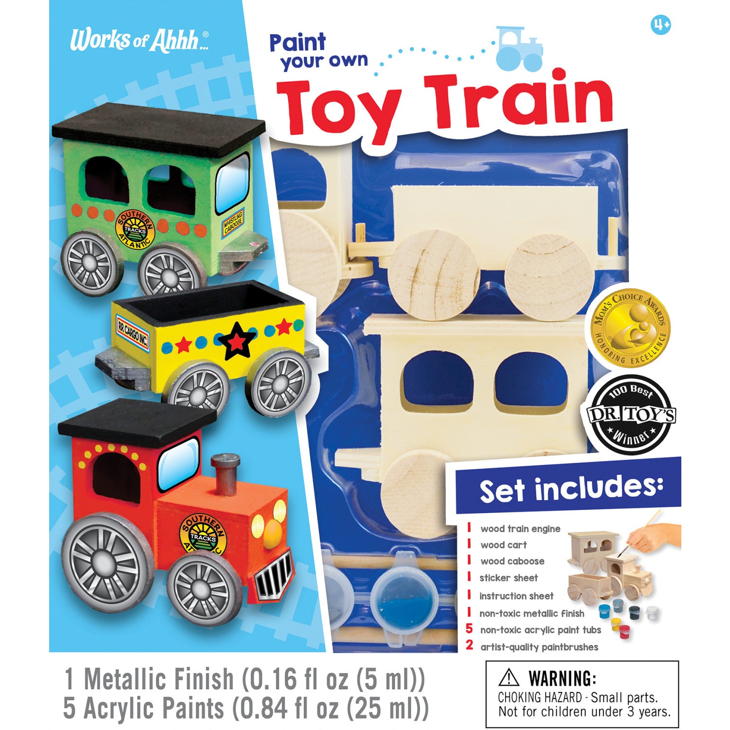 Toy Train Wood Craft & Paint Kit