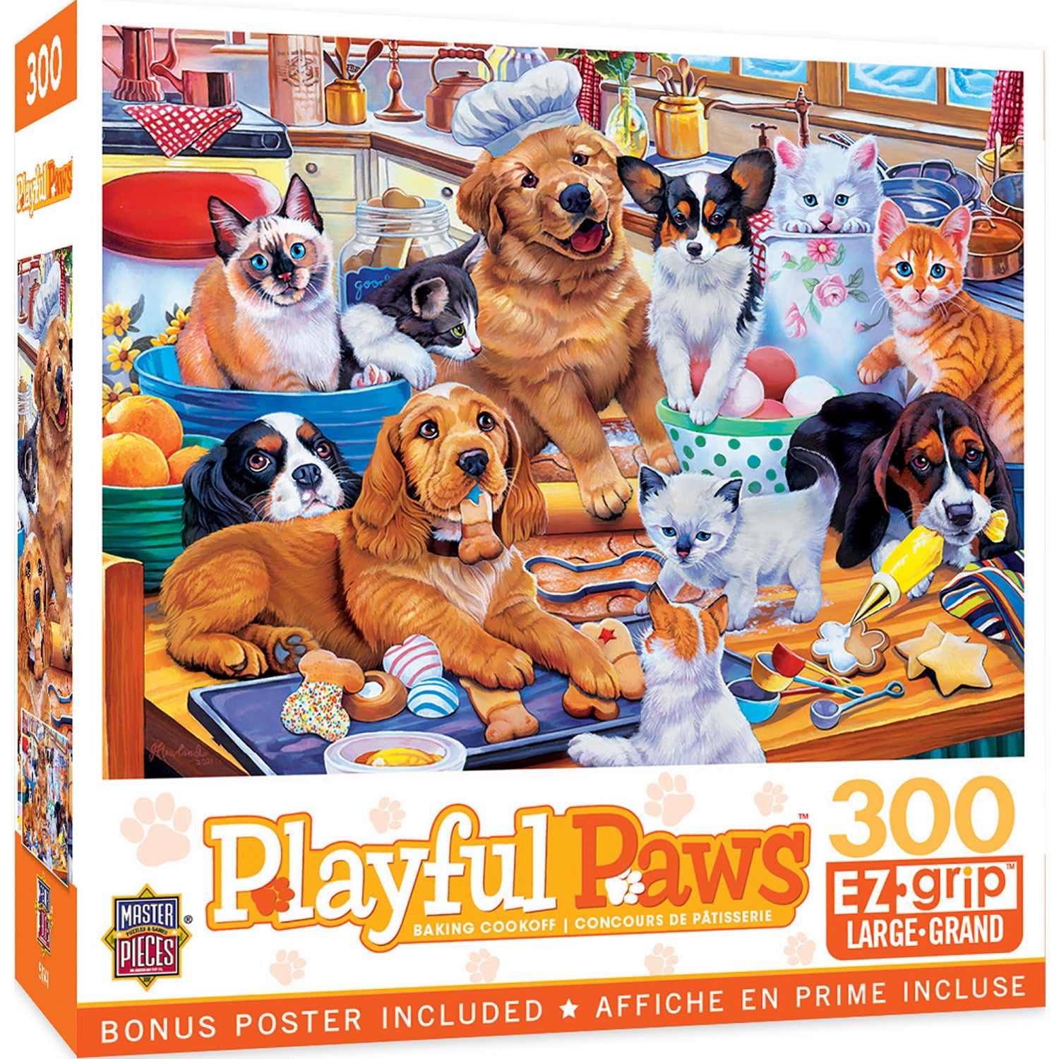 Playful Paws - Baking Cookoff 300 Piece EZ Grip Jigsaw Puzzle