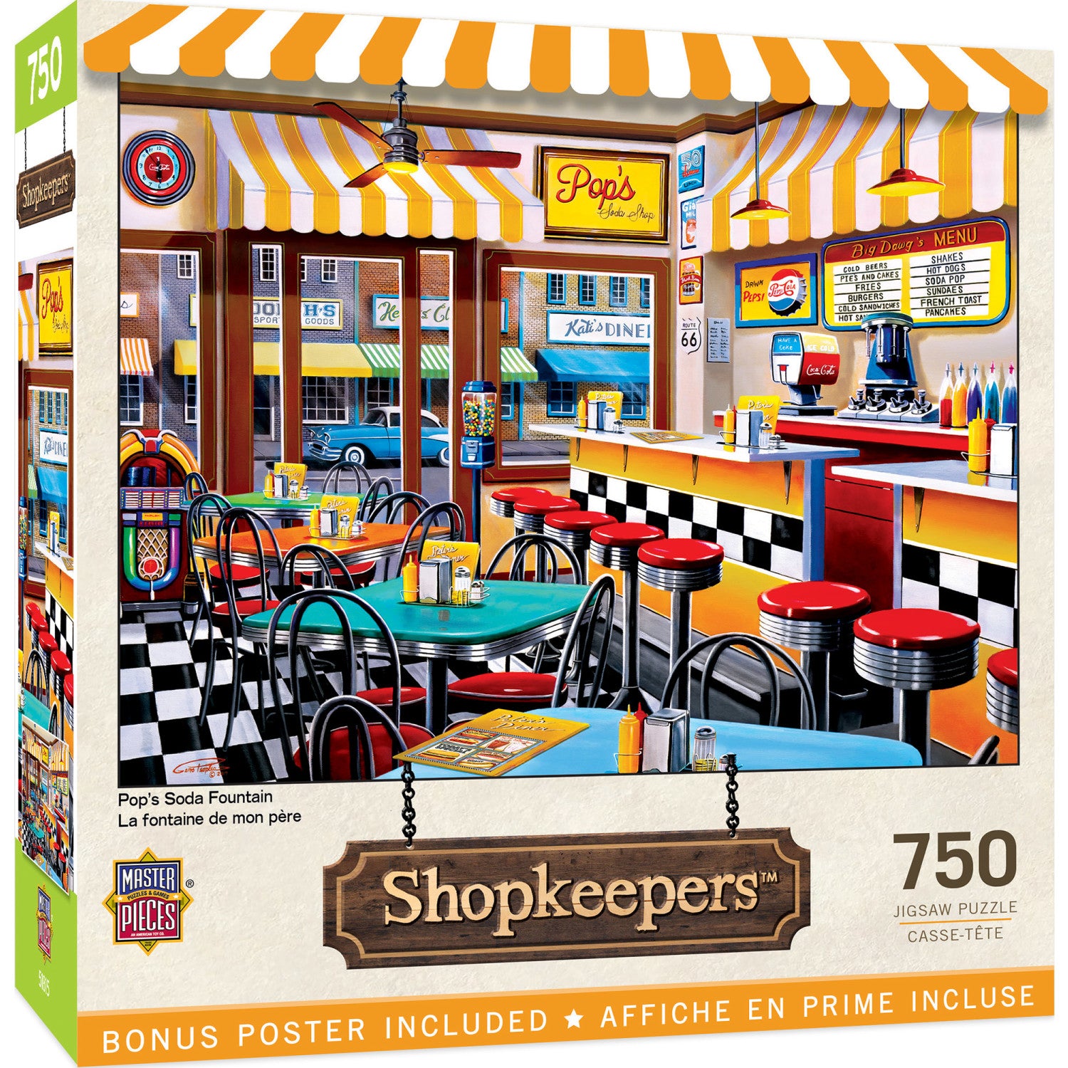 Shopkeepers - Pop's Soda Fountain 750 Piece Jigsaw Puzzle