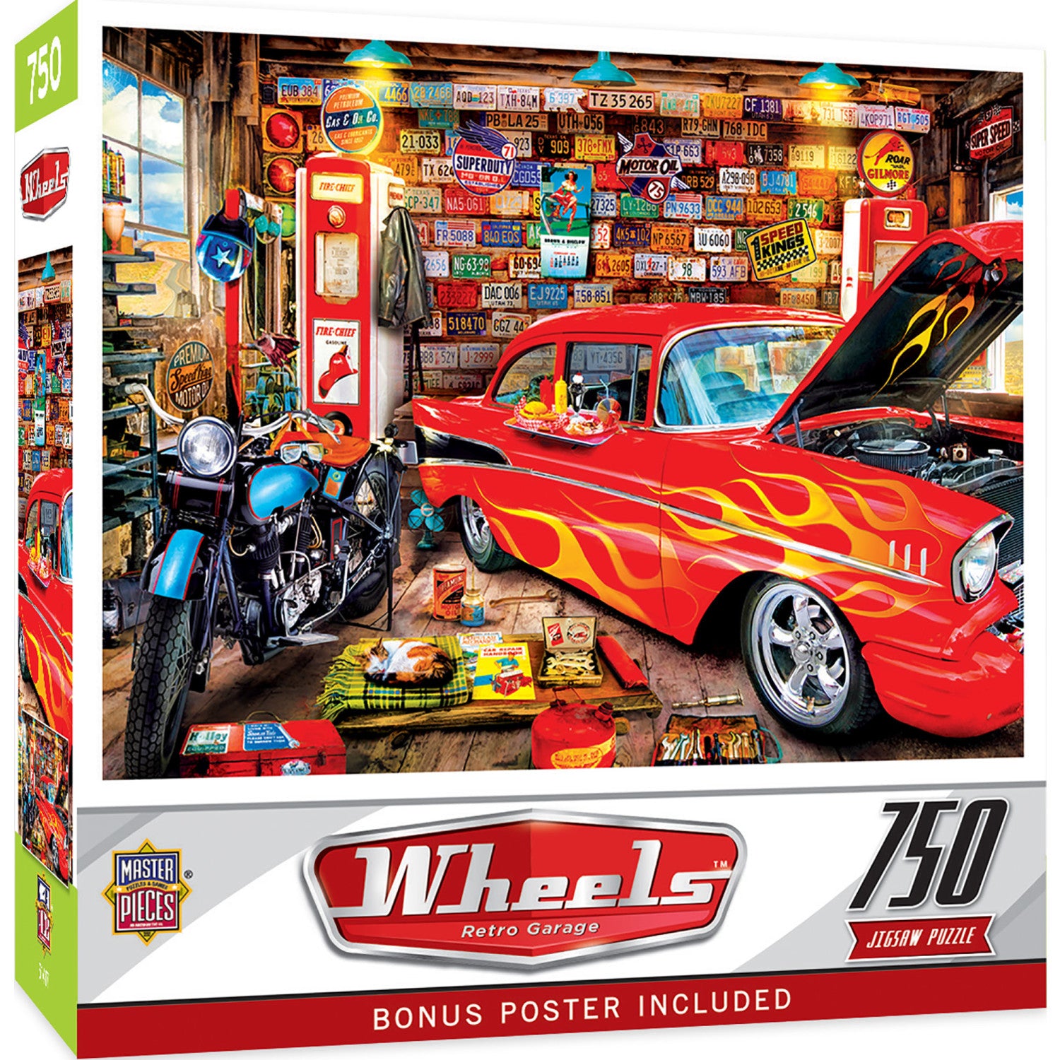 Wheels - Retro Garage 750 Piece Jigsaw Puzzle