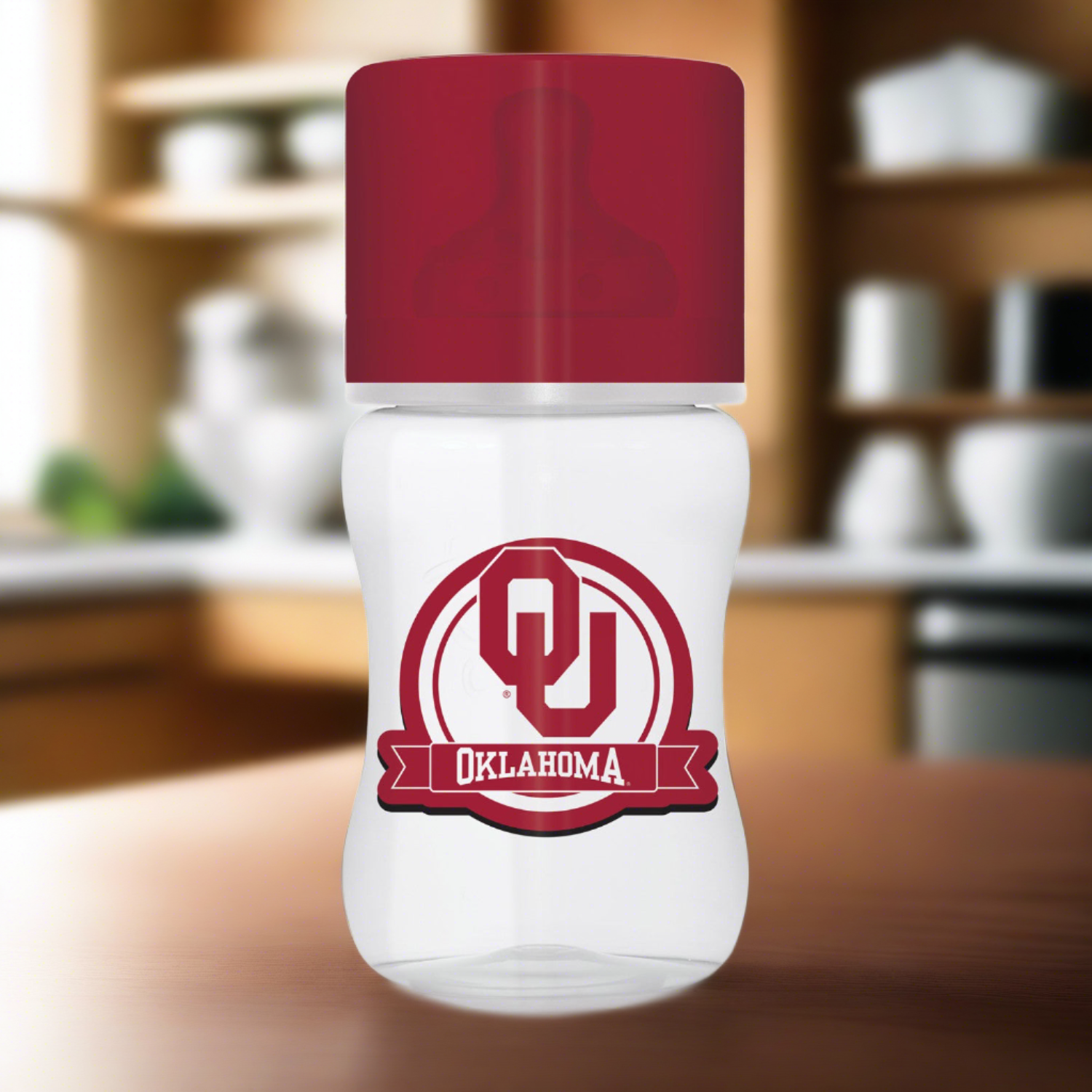 Oklahoma Sooners NCAA Baby Bottle