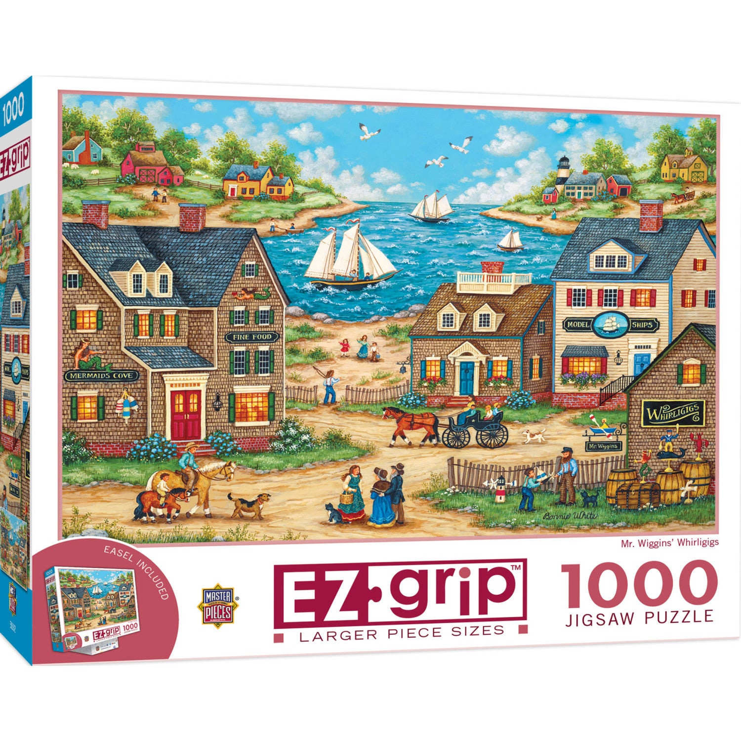 EZ Grip - Mr. Wiggin's Whirligigs 1000 Piece Jigsaw Puzzle