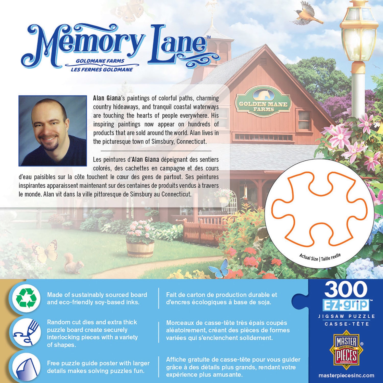 Memory Lane - Goldmane Farms 300 Piece EZ Grip Jigsaw Puzzle