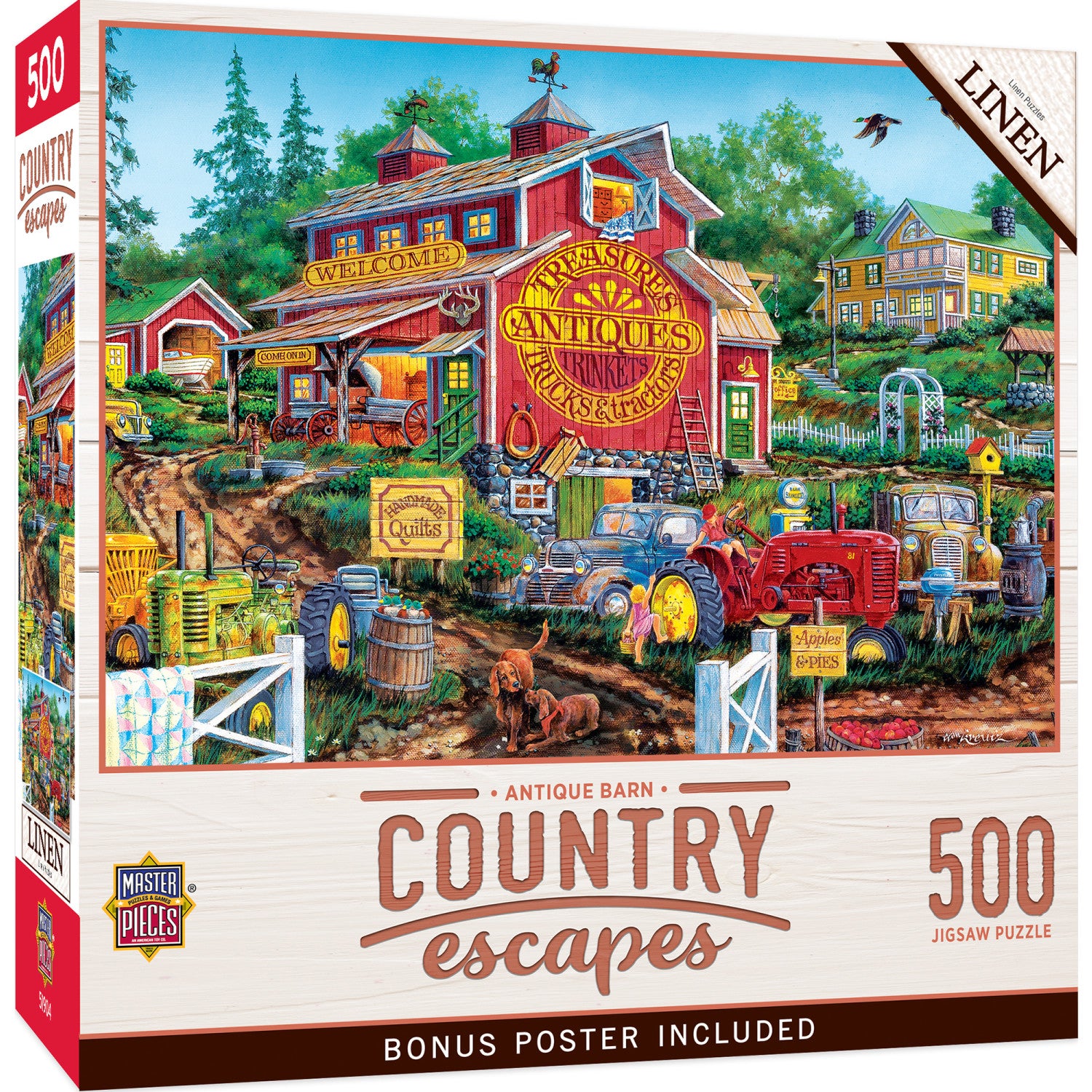 Country Escapes - Antique Barn 500 Piece Jigsaw Puzzle