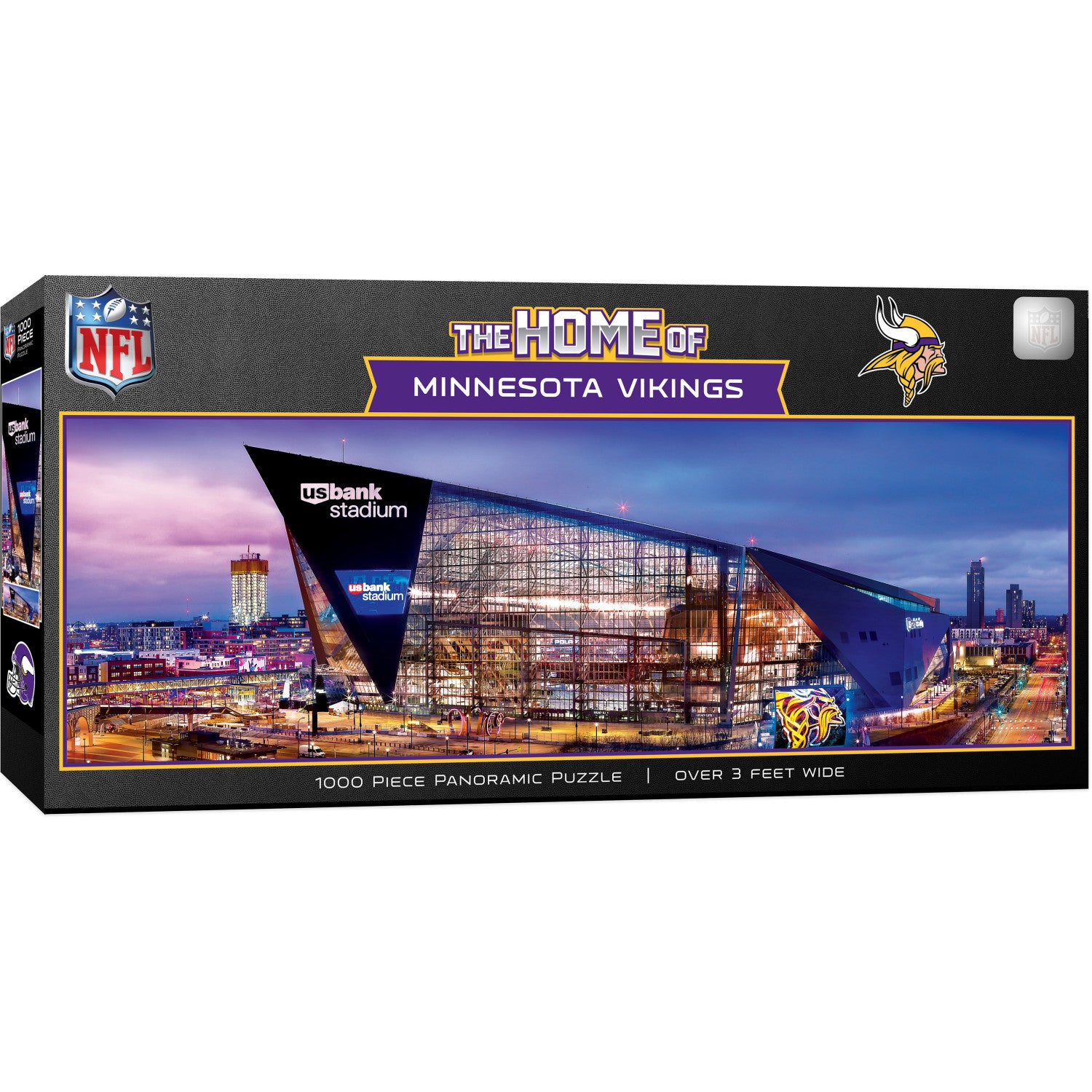 Minnesota Vikings - Stadium View 1000 Piece Panoramic Jigsaw Puzzle