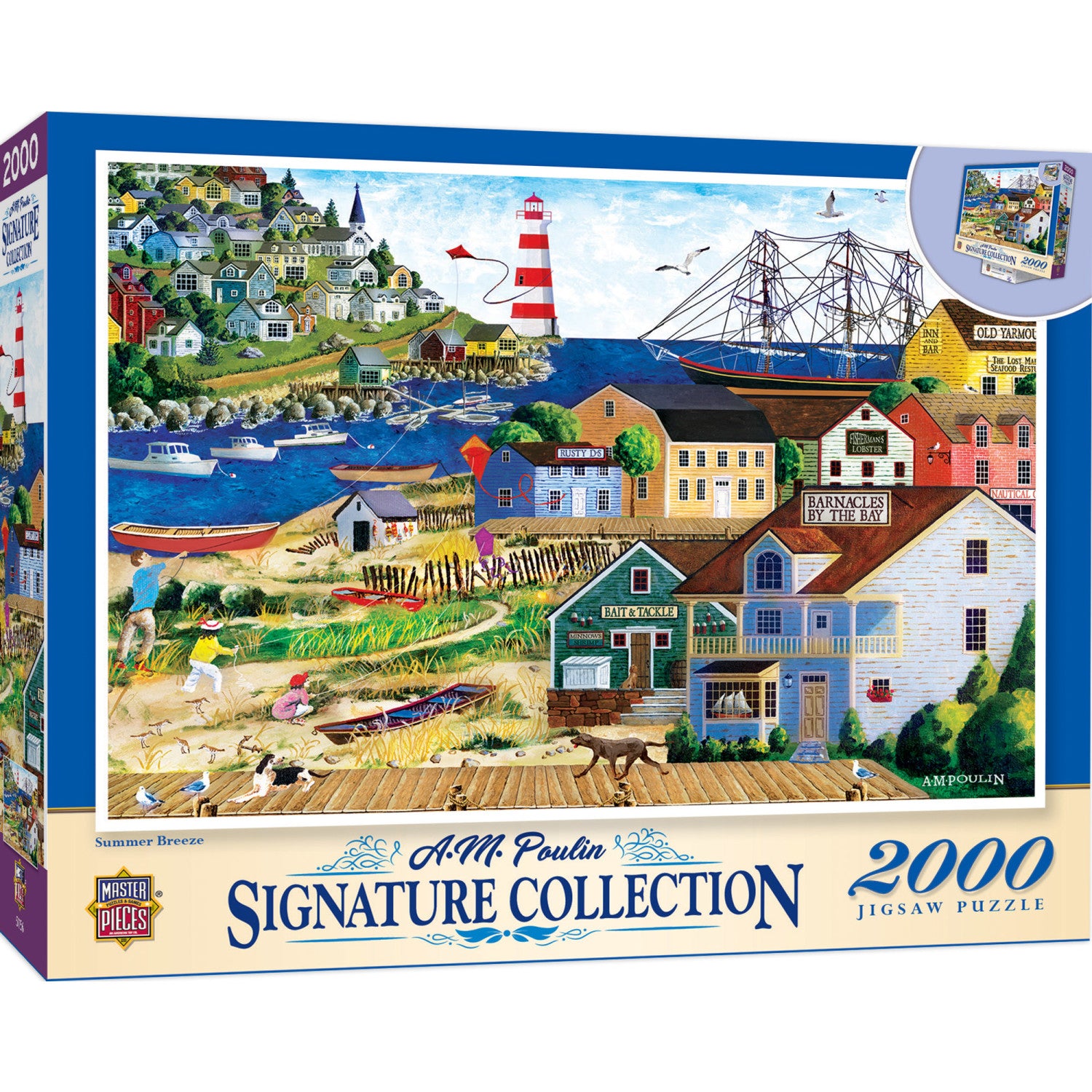 MasterPieces Inc Signature Series Adirondack Anglers 2000 Piece Jigsaw  Puzzle