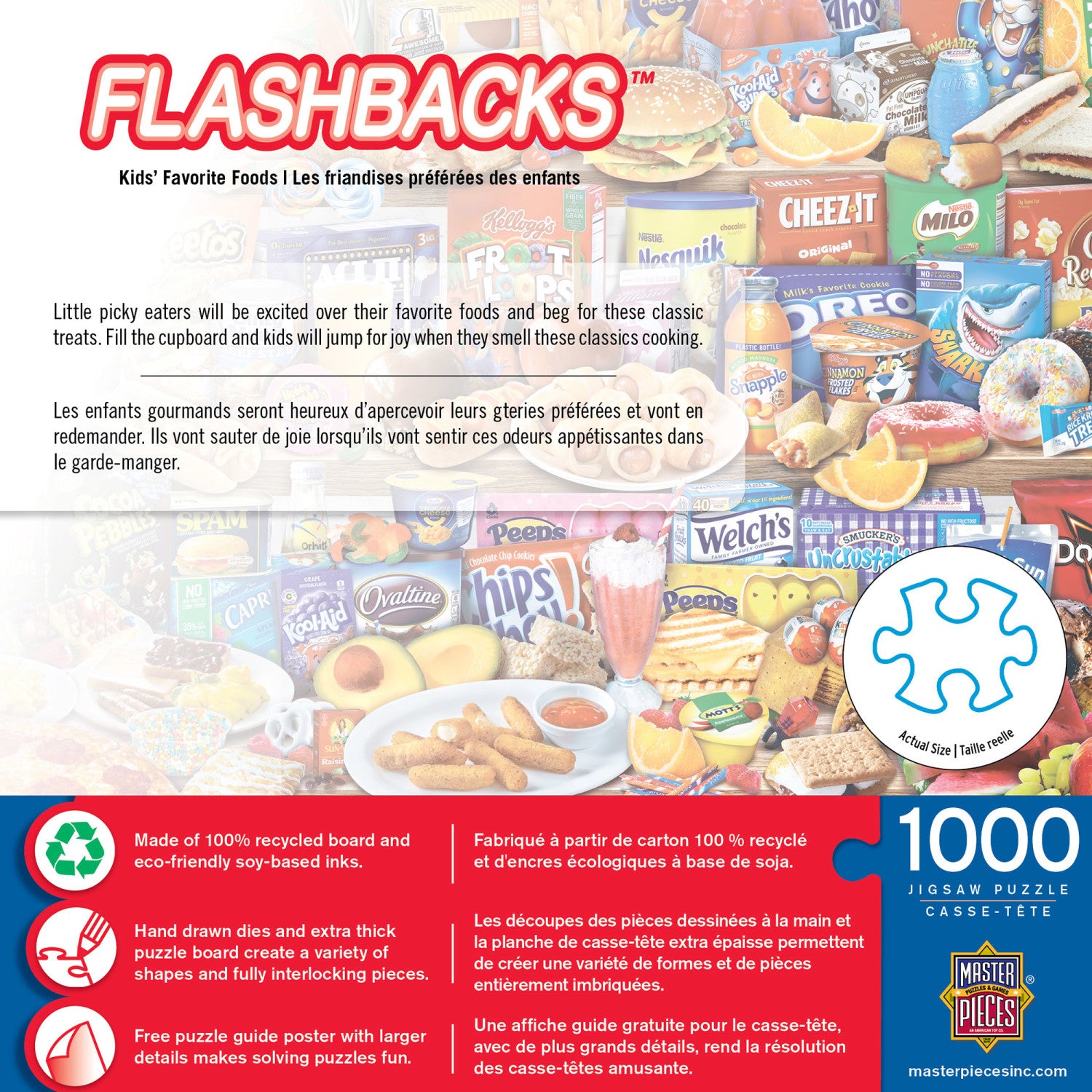 Flashbacks - Kids Favorite Foods 1000 Piece Jigsaw Puzzle