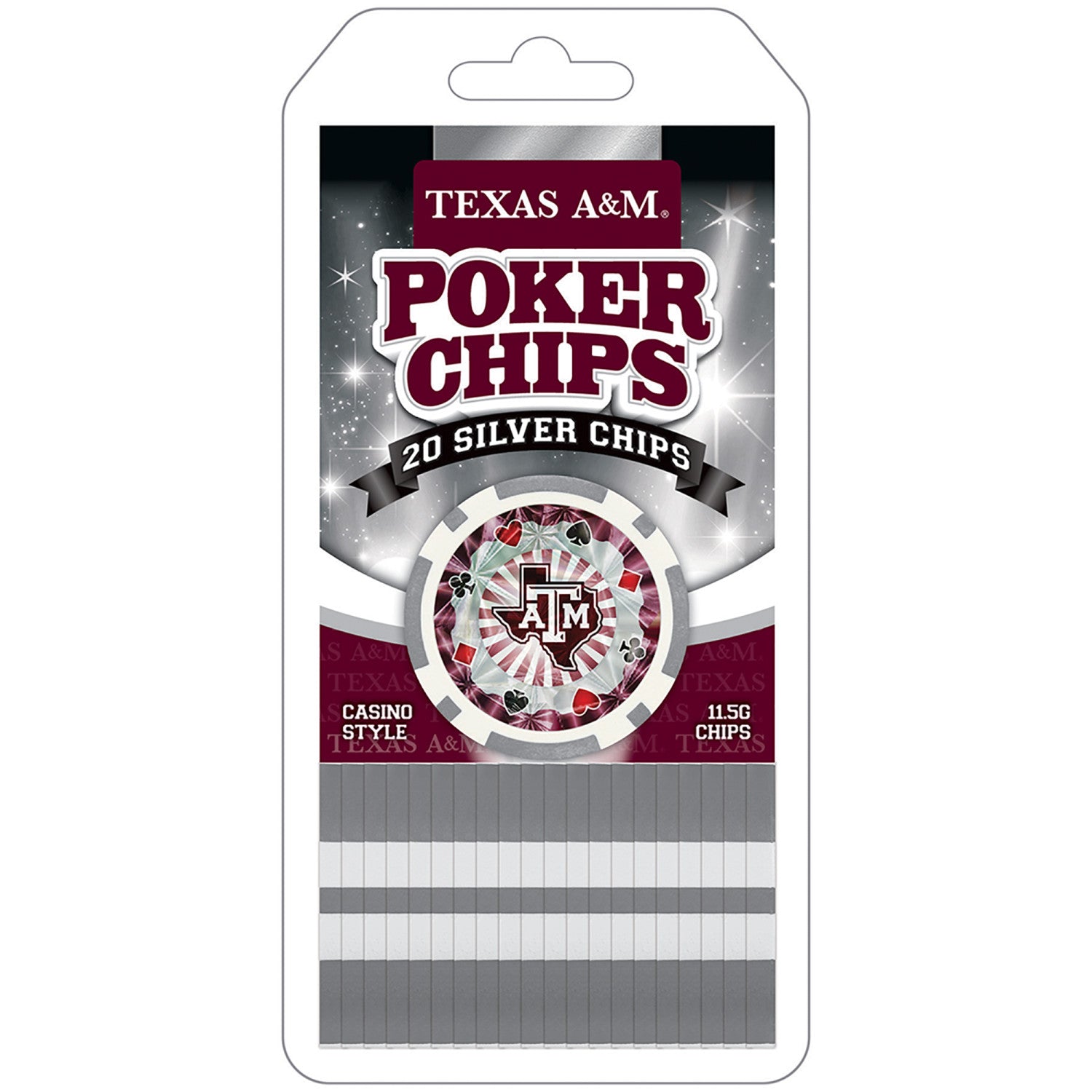 Texas A&M Aggies 20 Piece Poker Chips