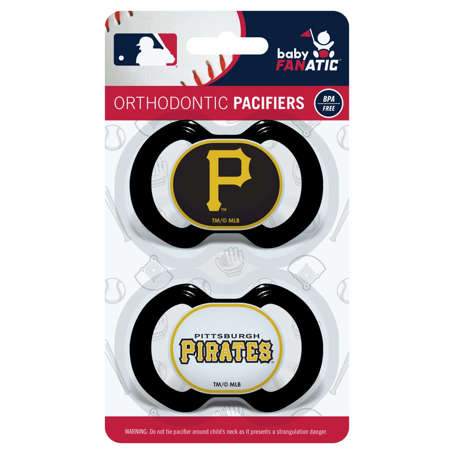 Pittsburgh Pirates MLB Pacifier 2-Pack