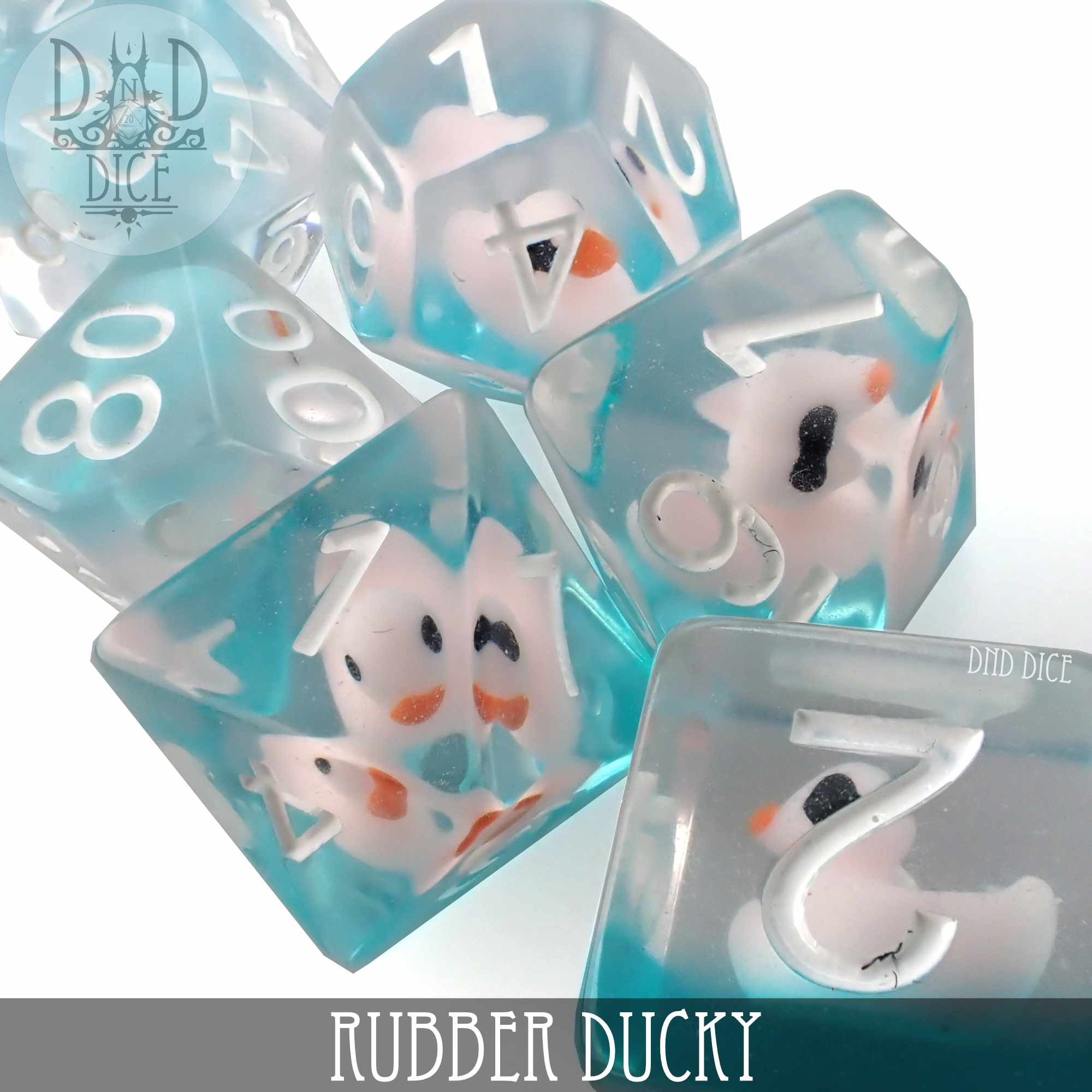 Rubber Ducky 7 Piece Gaming Dice Set