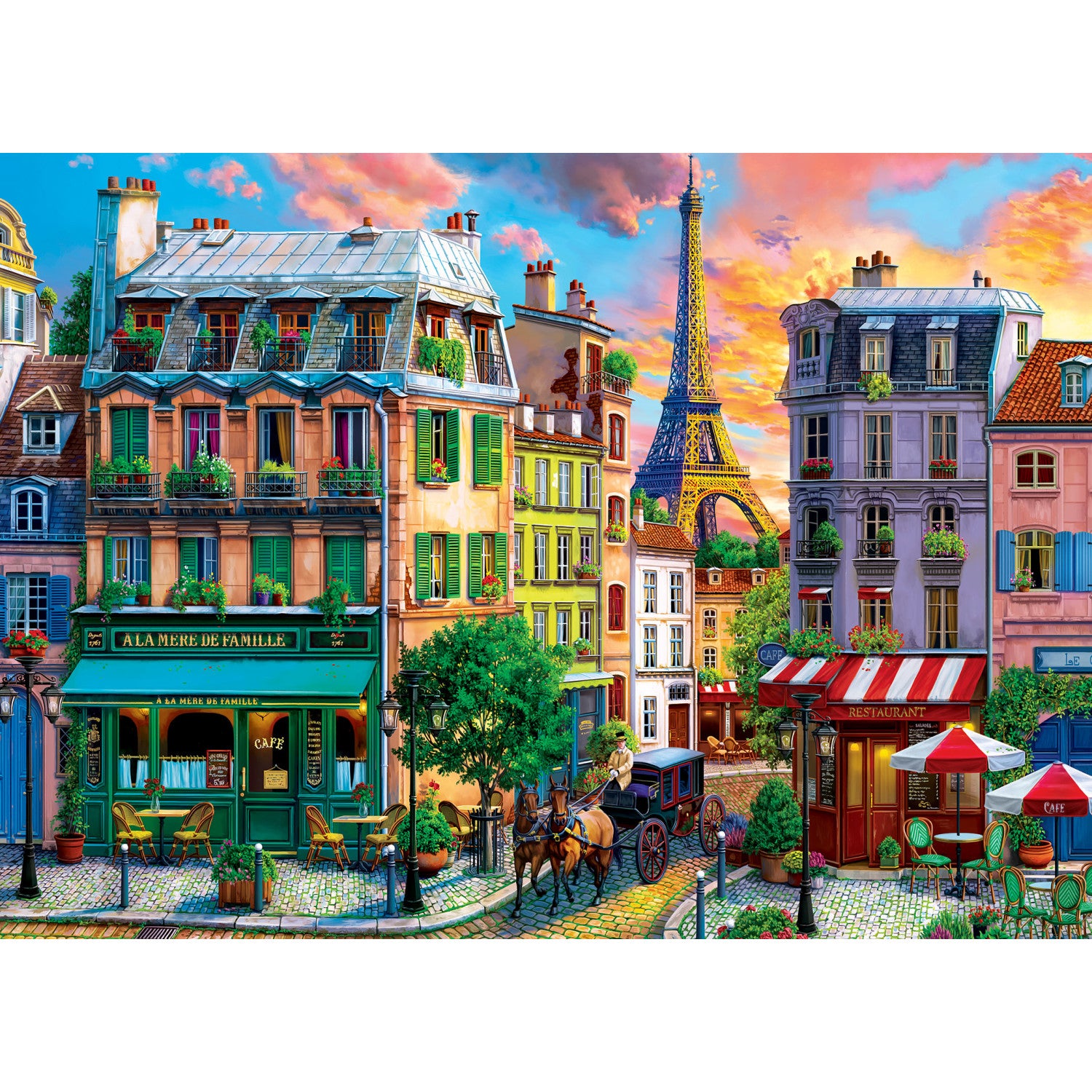 Colorscapes - Paris Streets 1000 Piece Puzzle