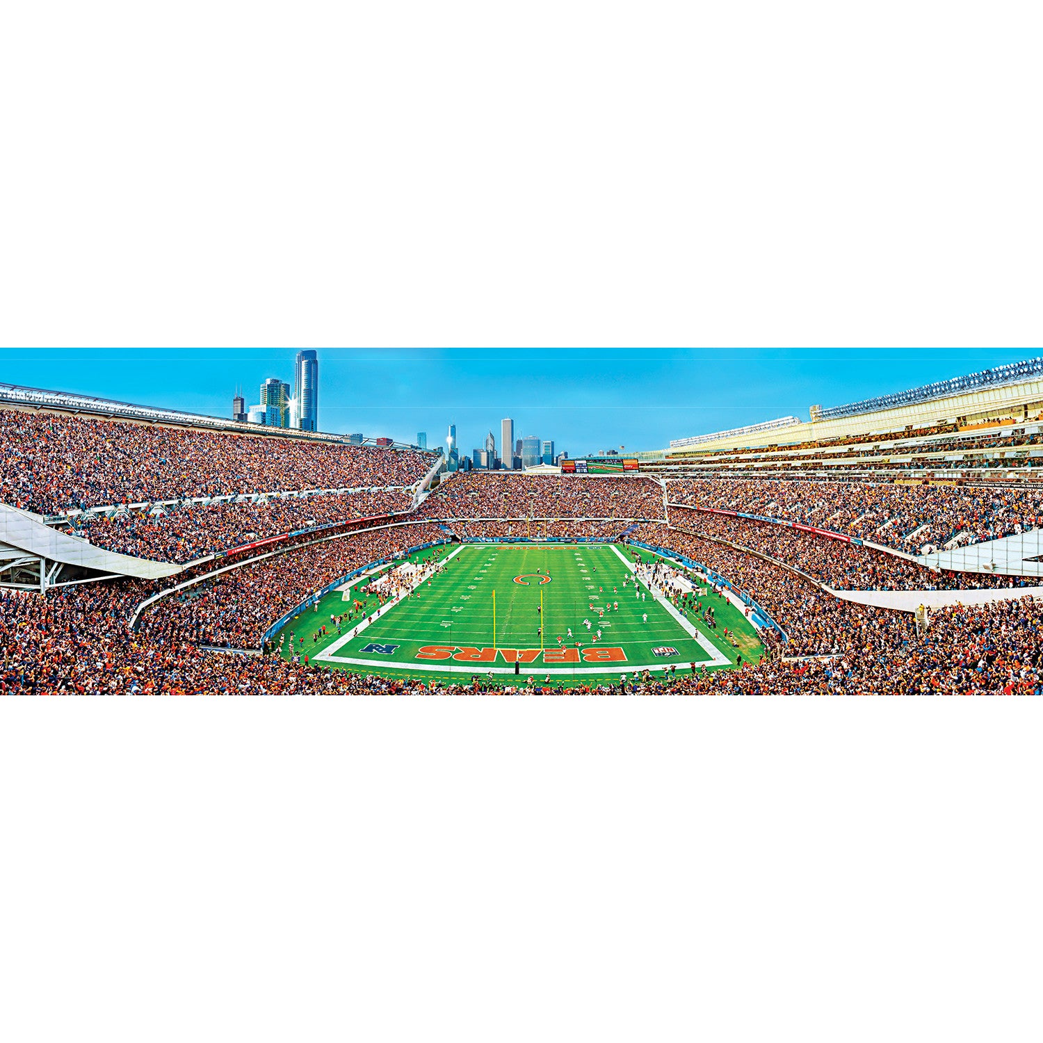 Chicago Bears NFL 1000pc Panoramic Puzzle - End Zone