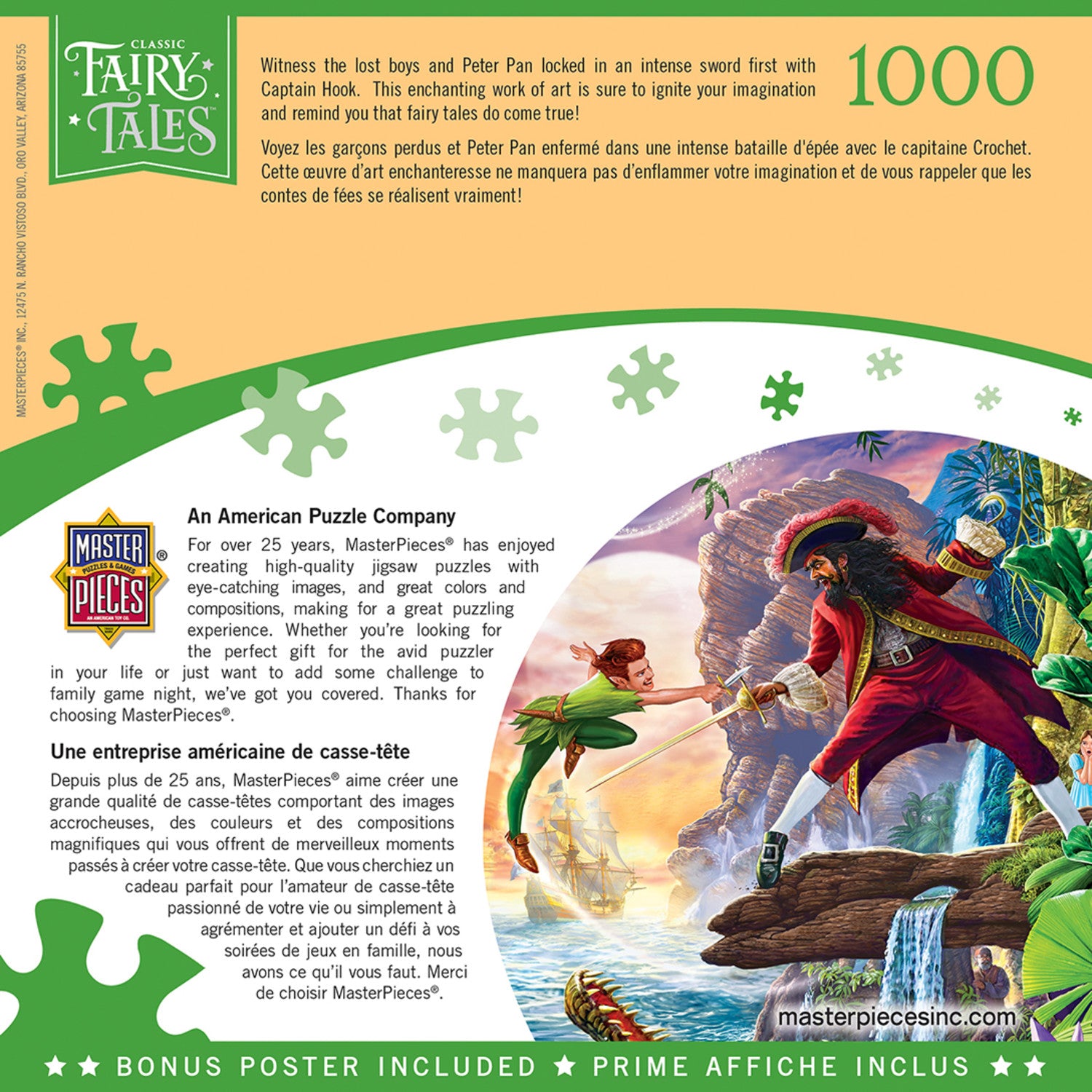 Classic Fairy Tales - Peter Pan 1000 Piece Jigsaw Puzzle