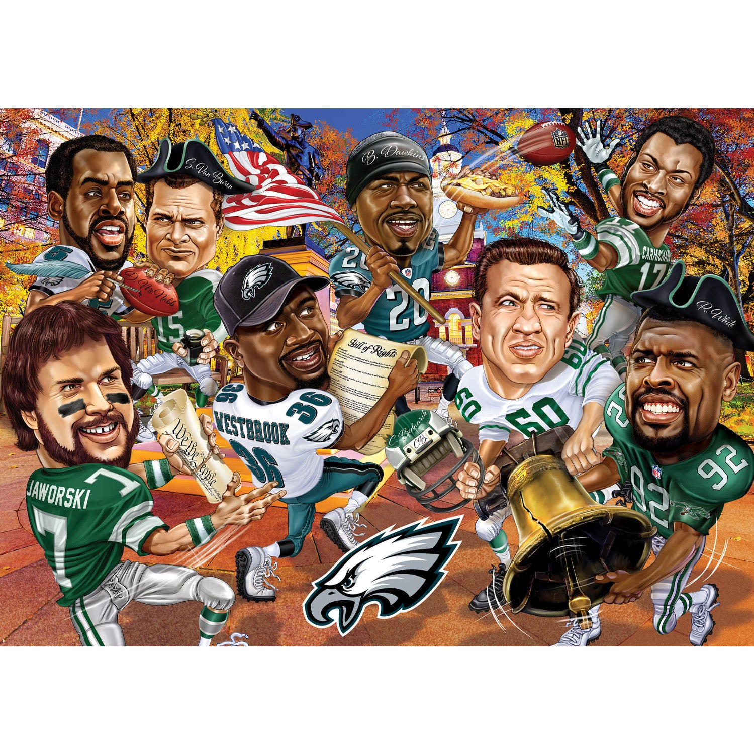 Philadelphia Eagles NFL All-Time Greats 500pc Puzzle