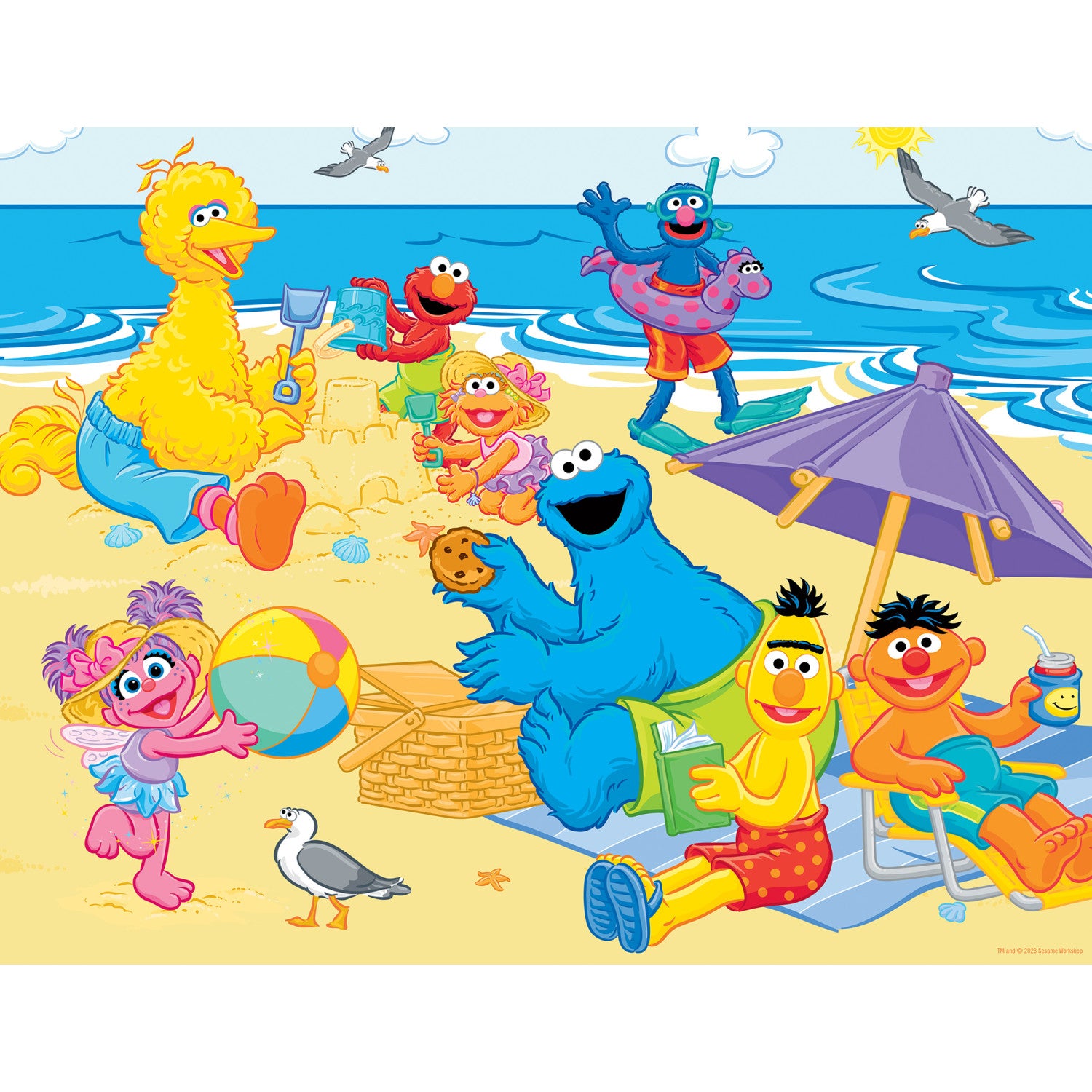 Sesame Street - Beach Day 24 Piece Puzzle