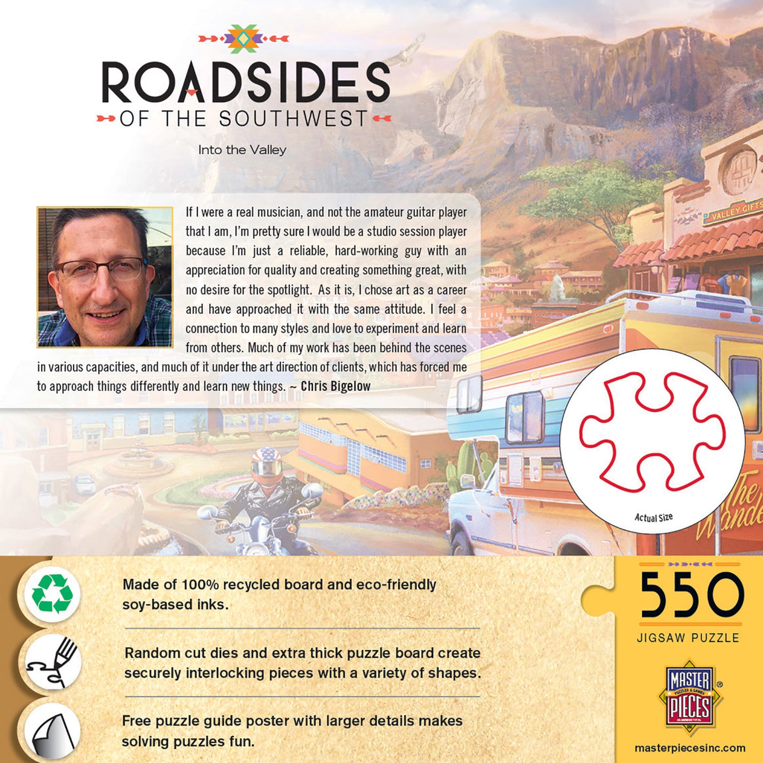 Roadsides of the Southwest - Into the Valley 550 Piece Puzzle