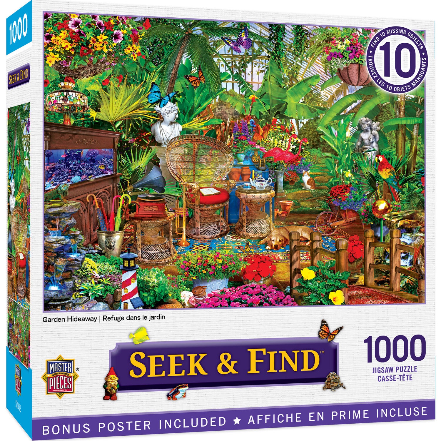 Seek & Find - Garden Hideaway 1000 Piece Puzzle