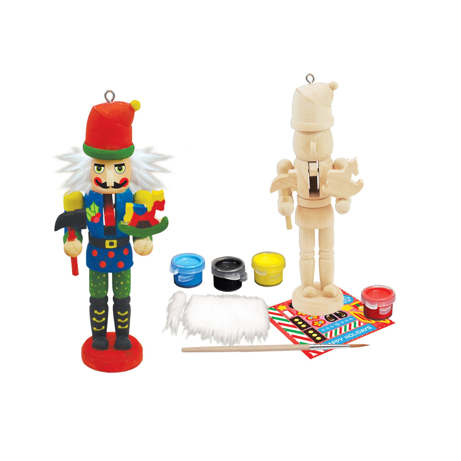 Nutcracker Toy Maker Ornament - Holiday Mini Paint Kit