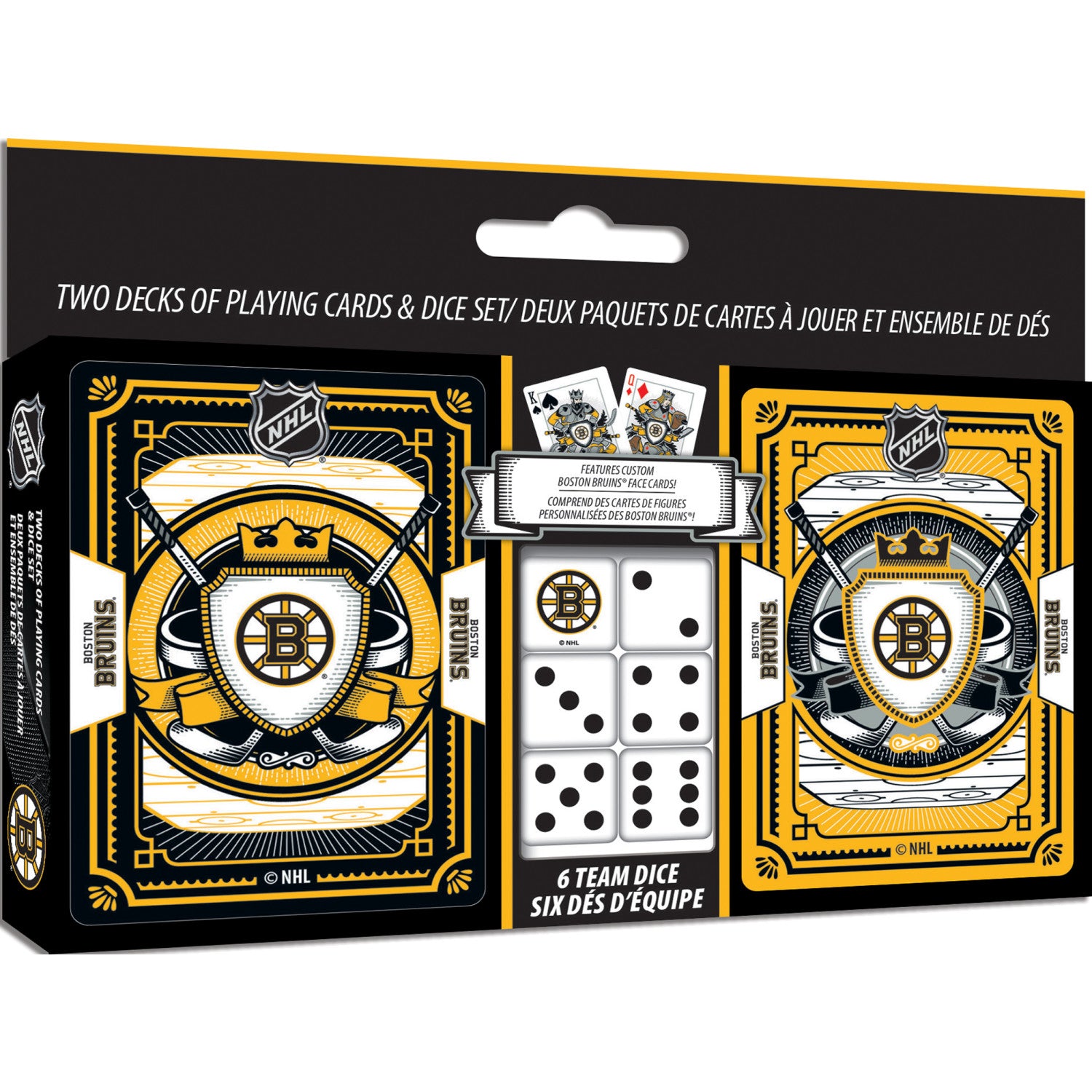 Boston Bruins - 2-Pack Playing Cards & Dice Set