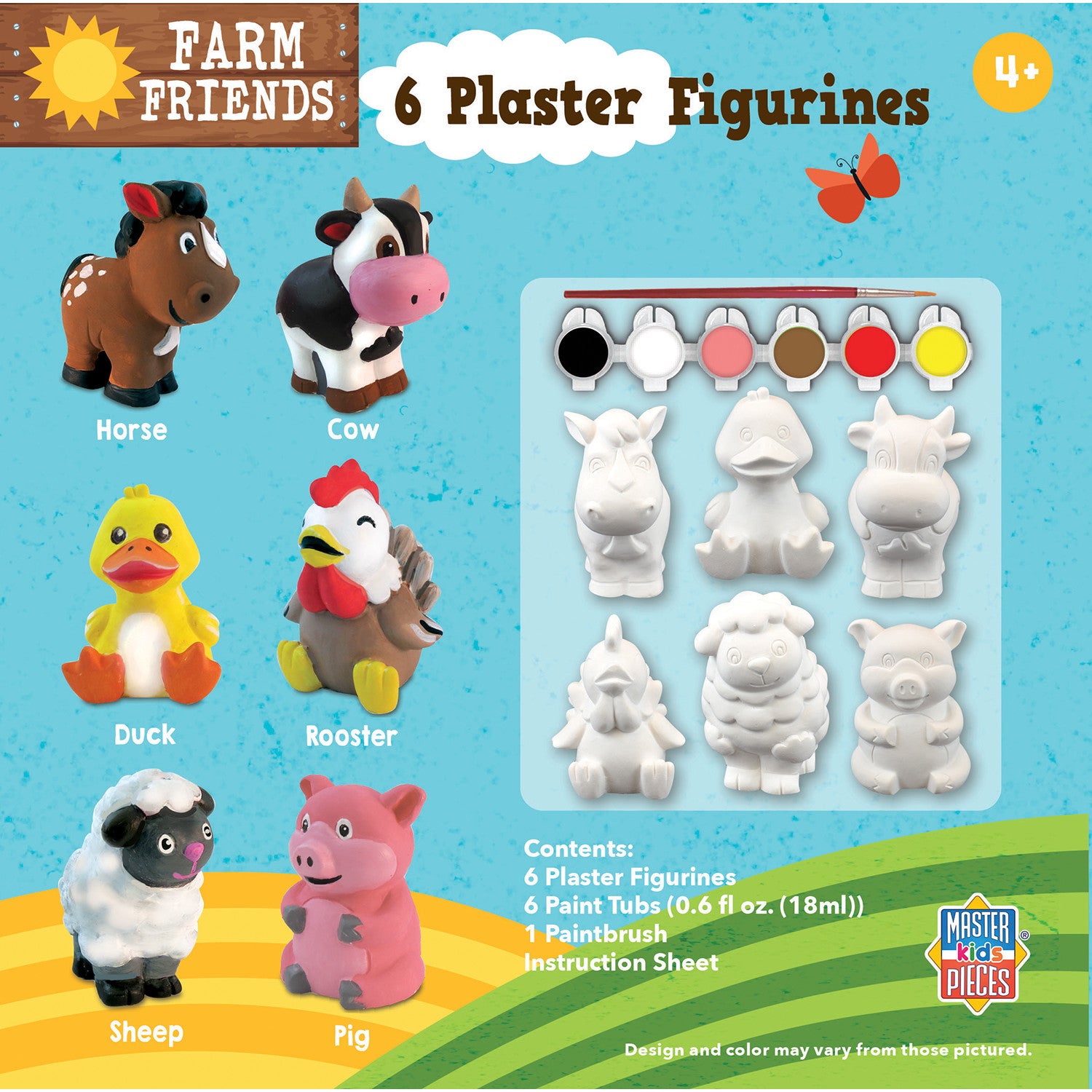 Farm Friends Plaster Paint Set