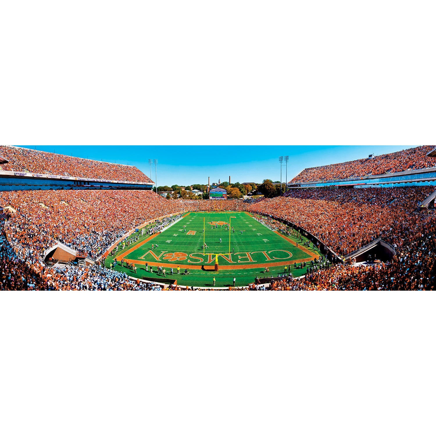 Clemson Tigers NCAA 1000pc Panoramic Puzzle - End Zone