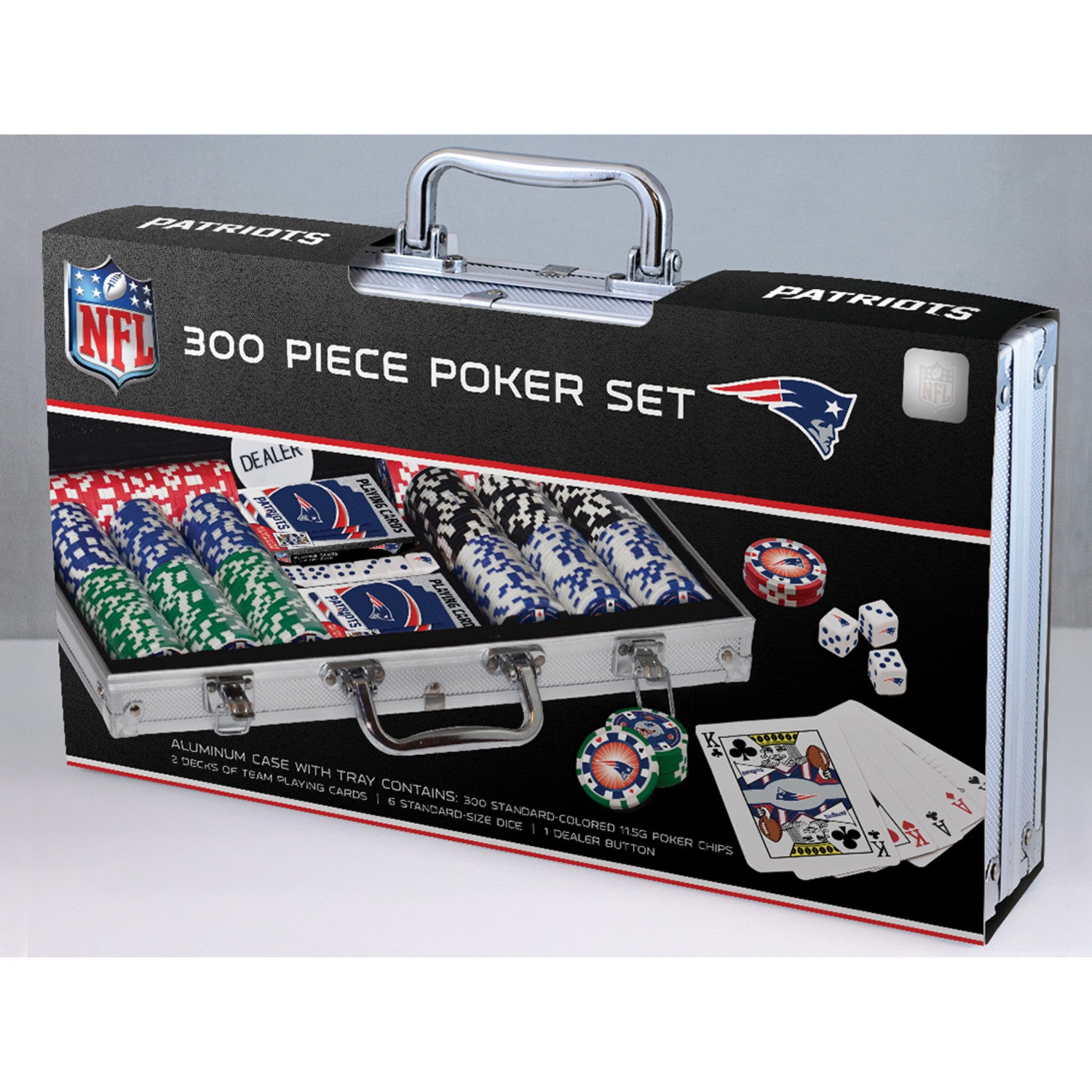 New England Patriots 300 Piece Poker Set