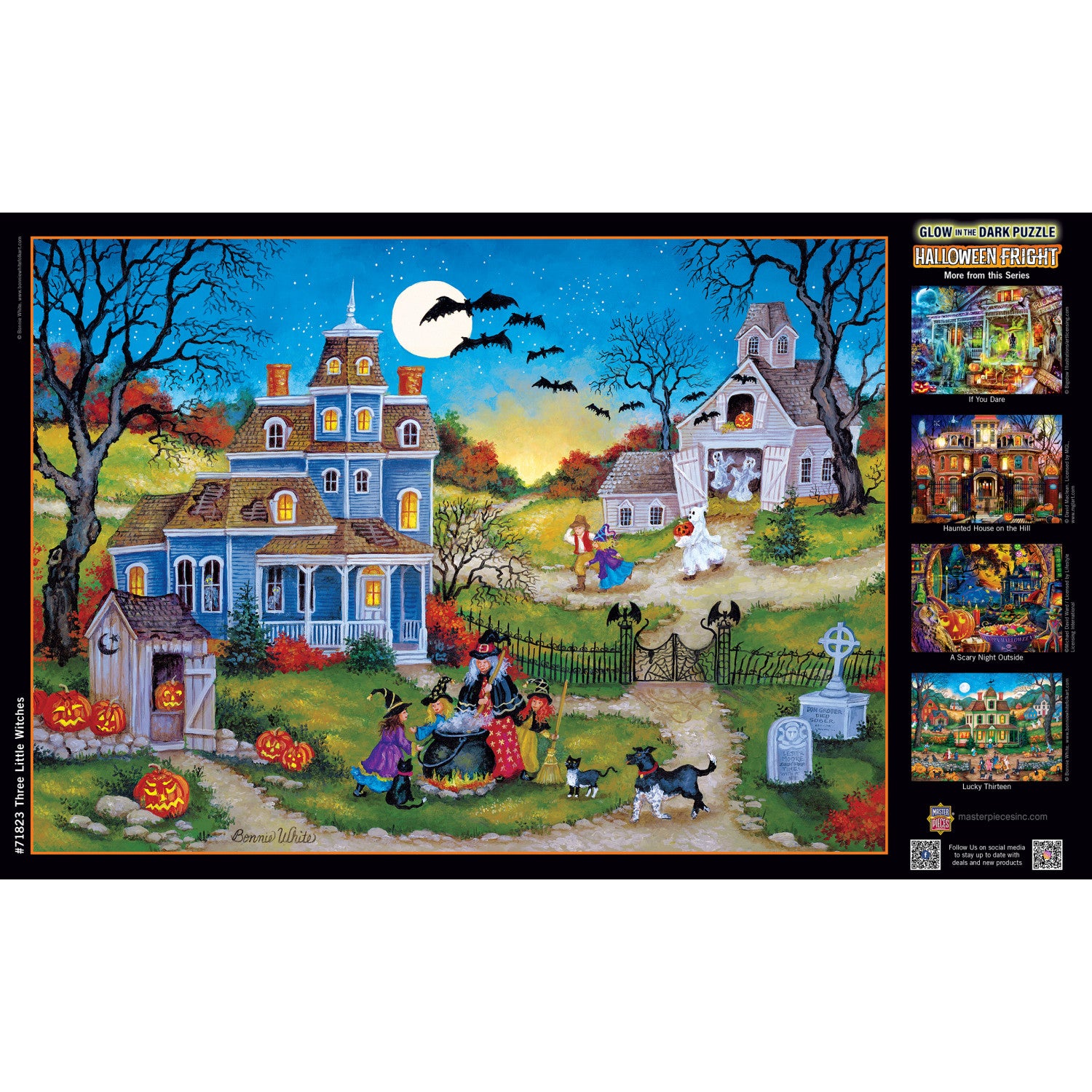 Glow in the Dark - Three Little Witches 1000 Piece Jigsaw Puzzle