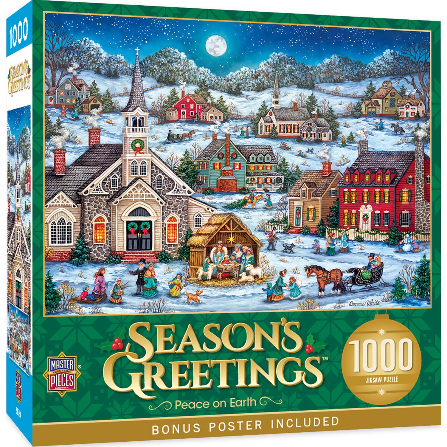 Season's Greetings - Peace on Earth 1000 Piece Jigsaw Puzzle