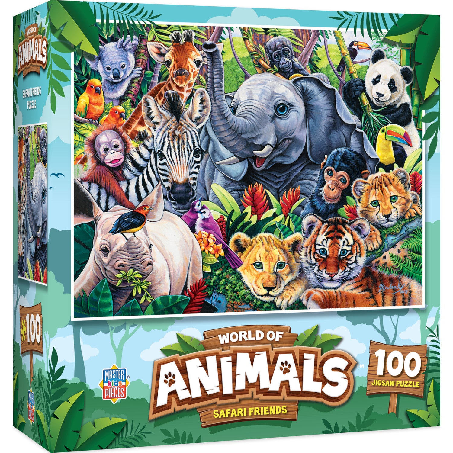 World of Animals - Safari Friends 100 Piece Puzzle