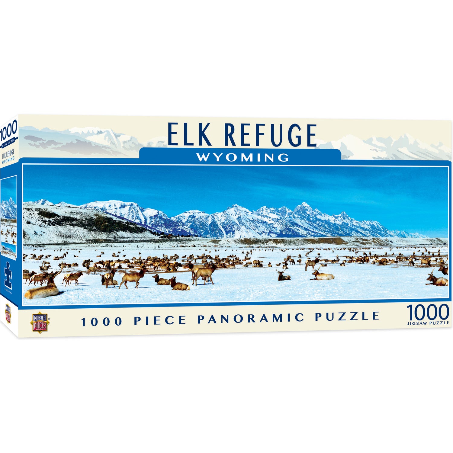 Elk Refuge 1000 Piece Panoramic Puzzle