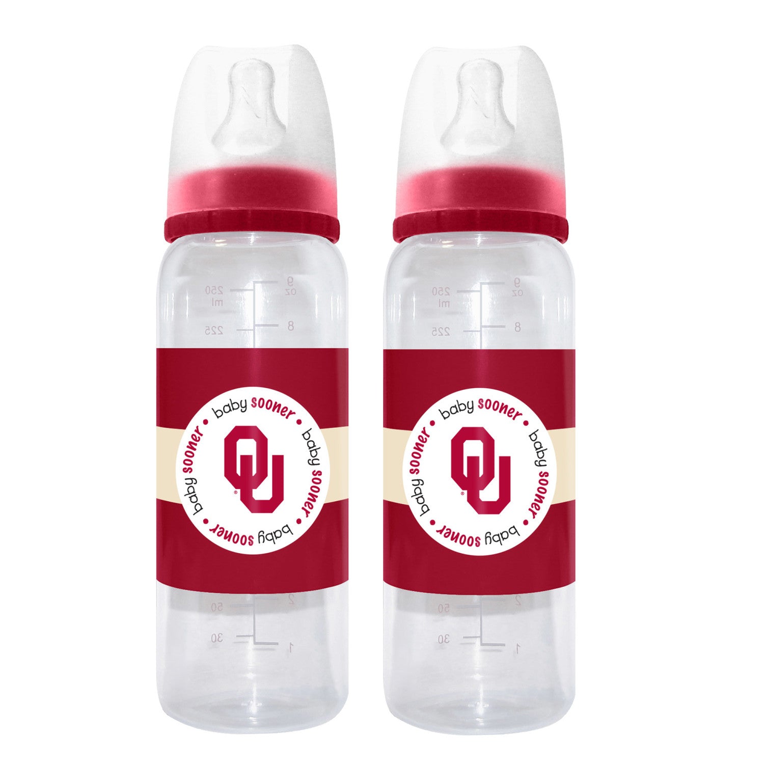 Oklahoma Sooners - Baby Bottles 9oz 2-Pack