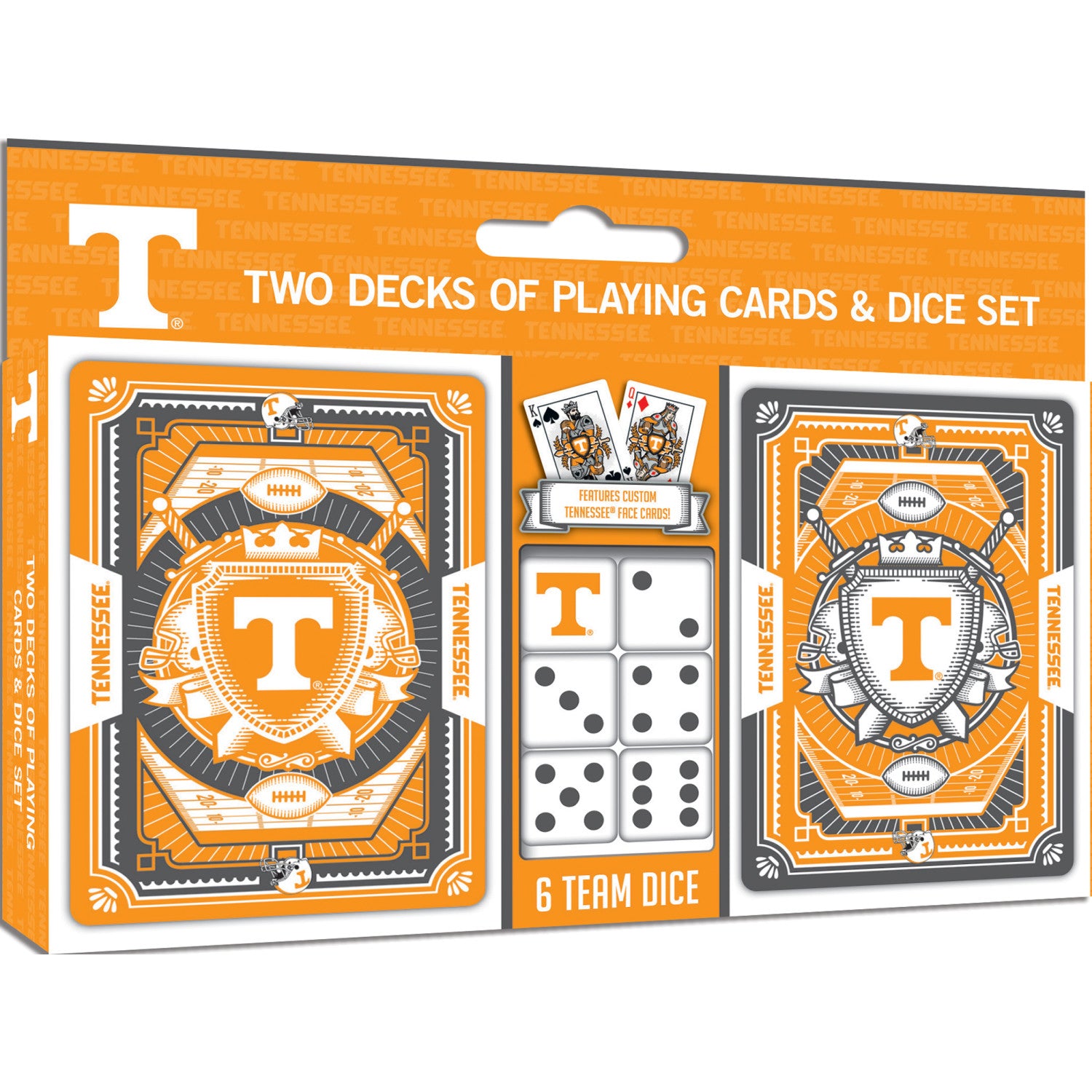 Tennessee Volunteers - 2-Pack Playing Cards & Dice Set