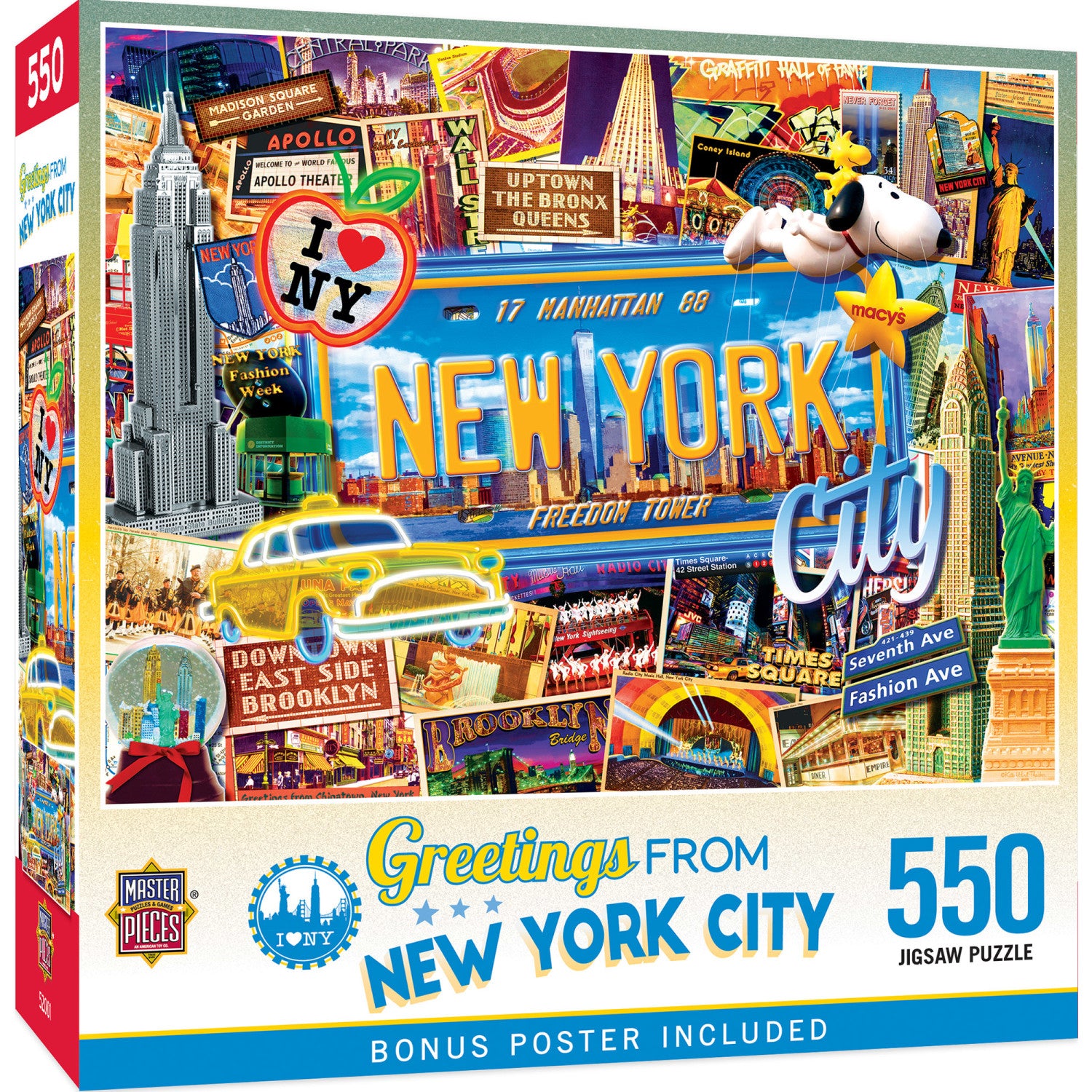 Greetings From New York - 550 Piece Puzzle