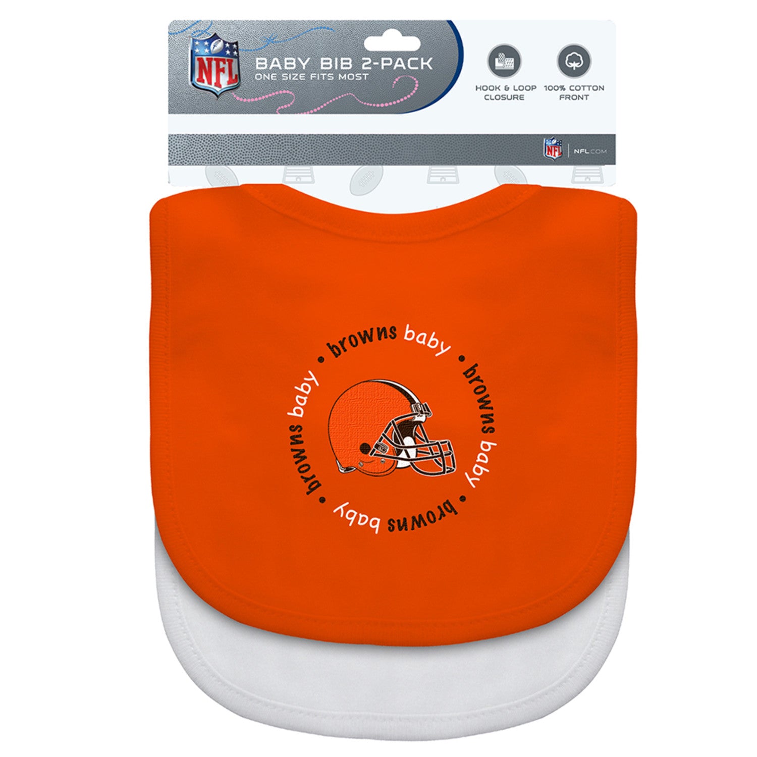 Cleveland Browns NFL Baby Bibs 2-Pack