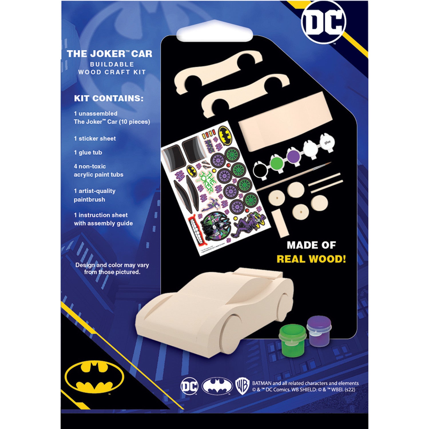 Batman - Mini Joker Car Wood Craft Kit