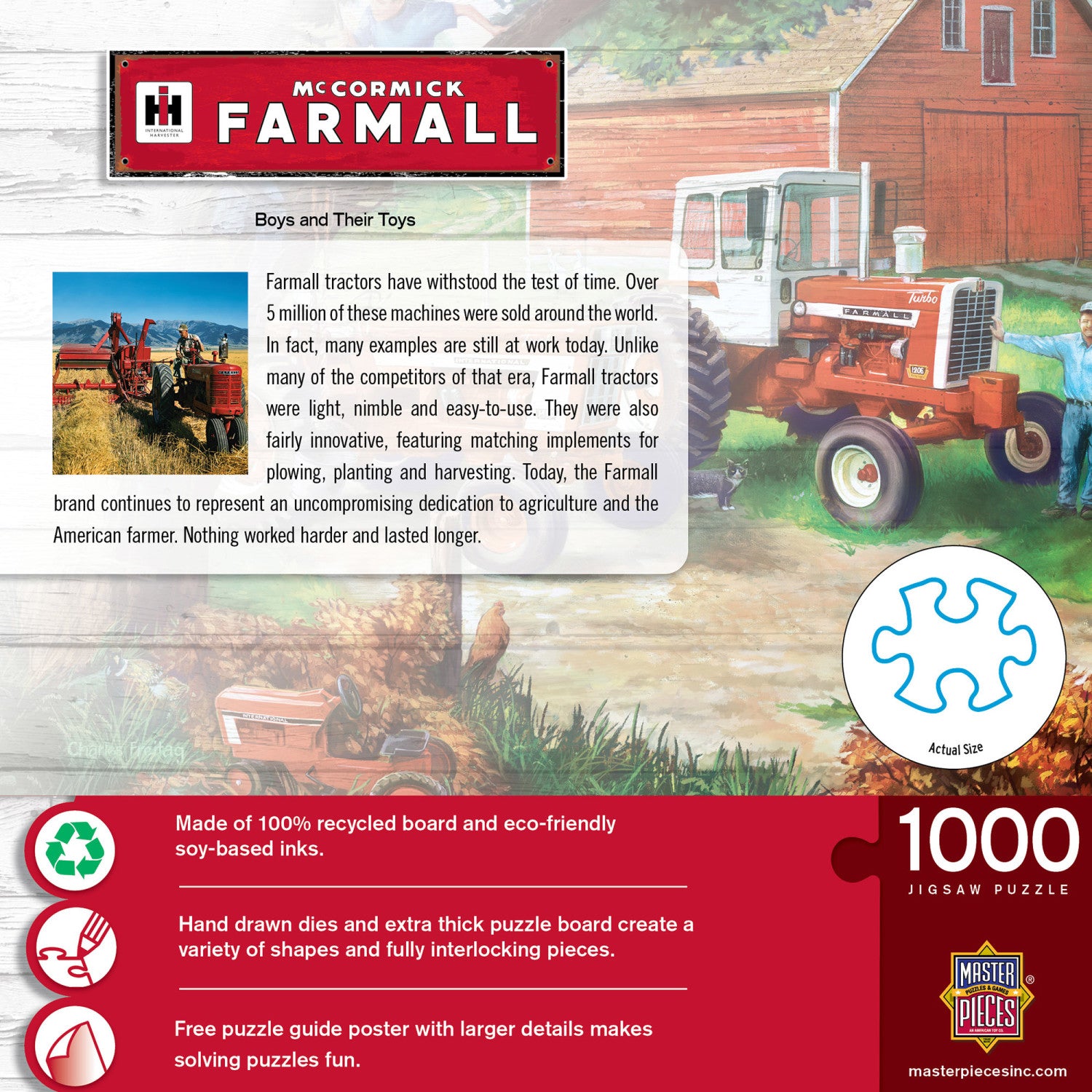 Farmall - Boys and Their Toys 1000 Piece Puzzle