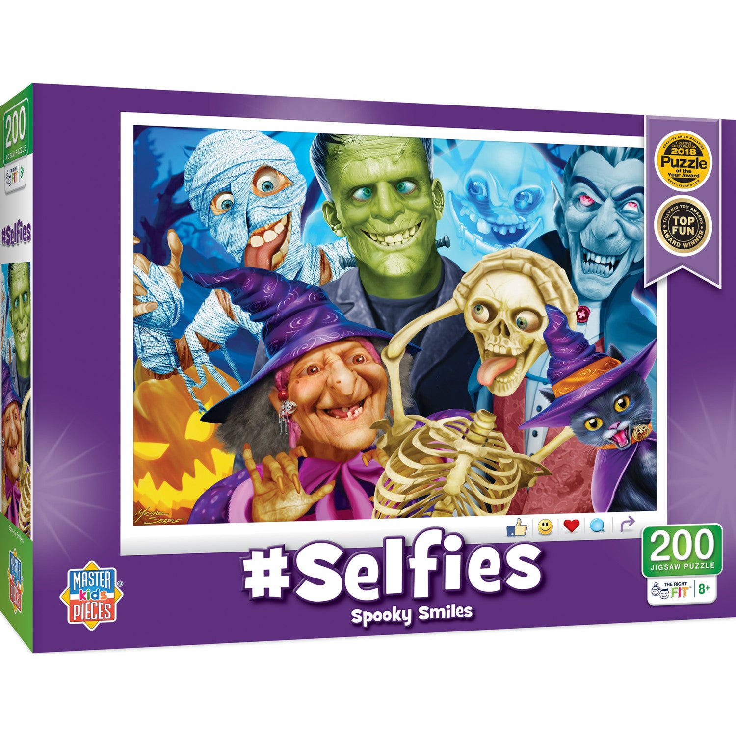 Selfies - Spooky Smiles 200 Piece Kids Puzzle