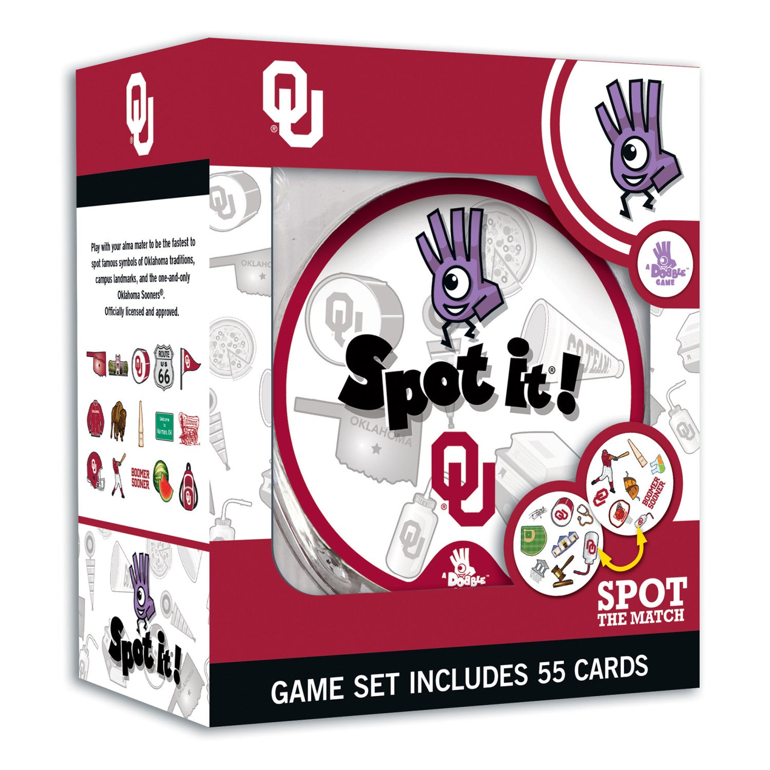 Oklahoma Sooners Spot It! Card Game