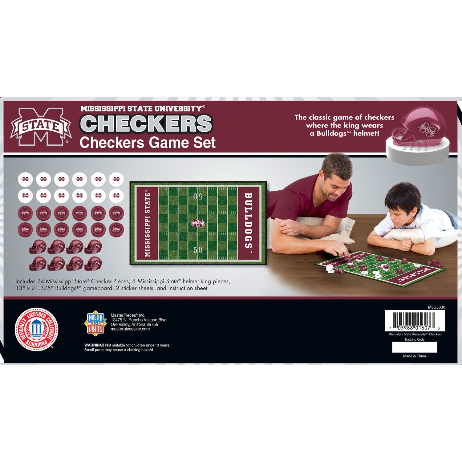 Mississippi State Bulldogs Checkers