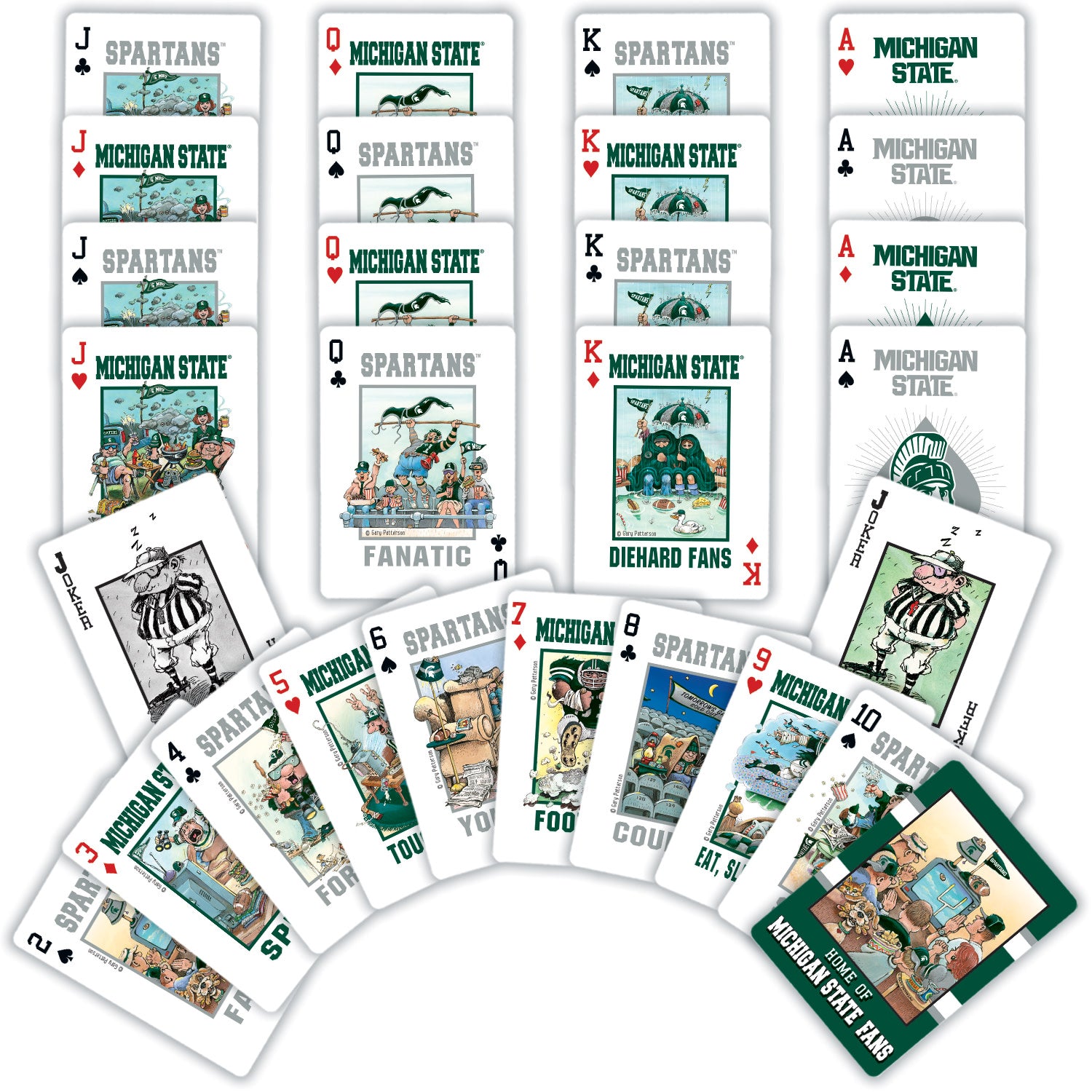 Michigan State Spartans Fan Deck Playing Cards